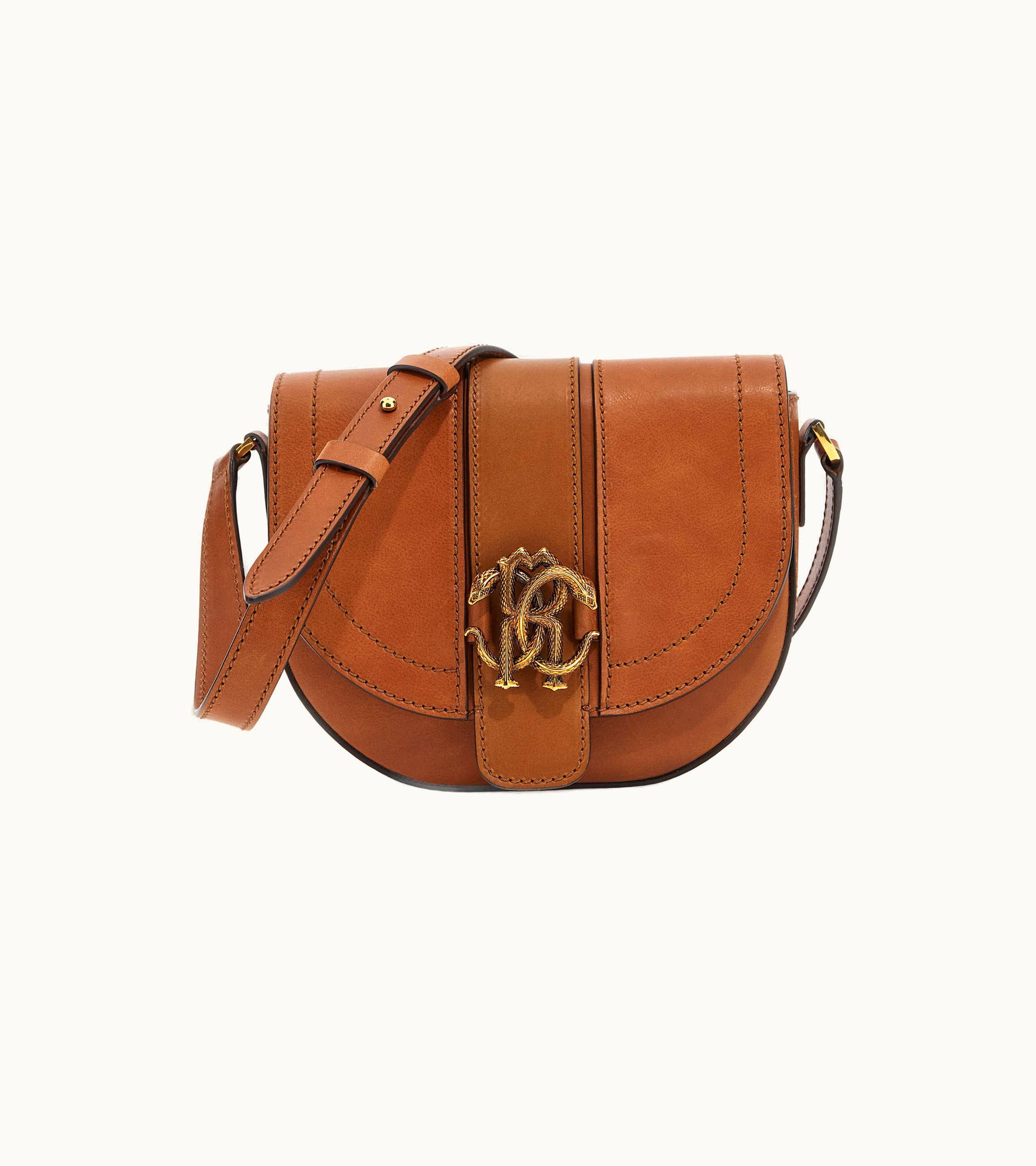 Roberto Cavalli Roberto Cavalli Bag With Monogram Rc Brown