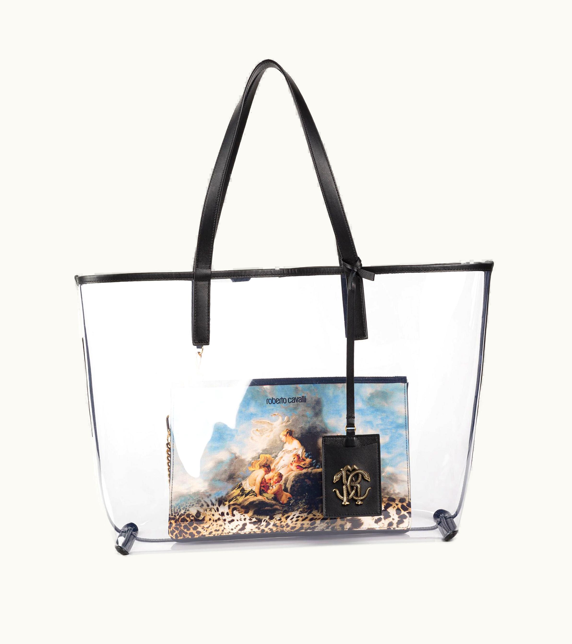 Roberto Cavalli Roberto Cavalli Painting-Print Tote Bag Light Blue