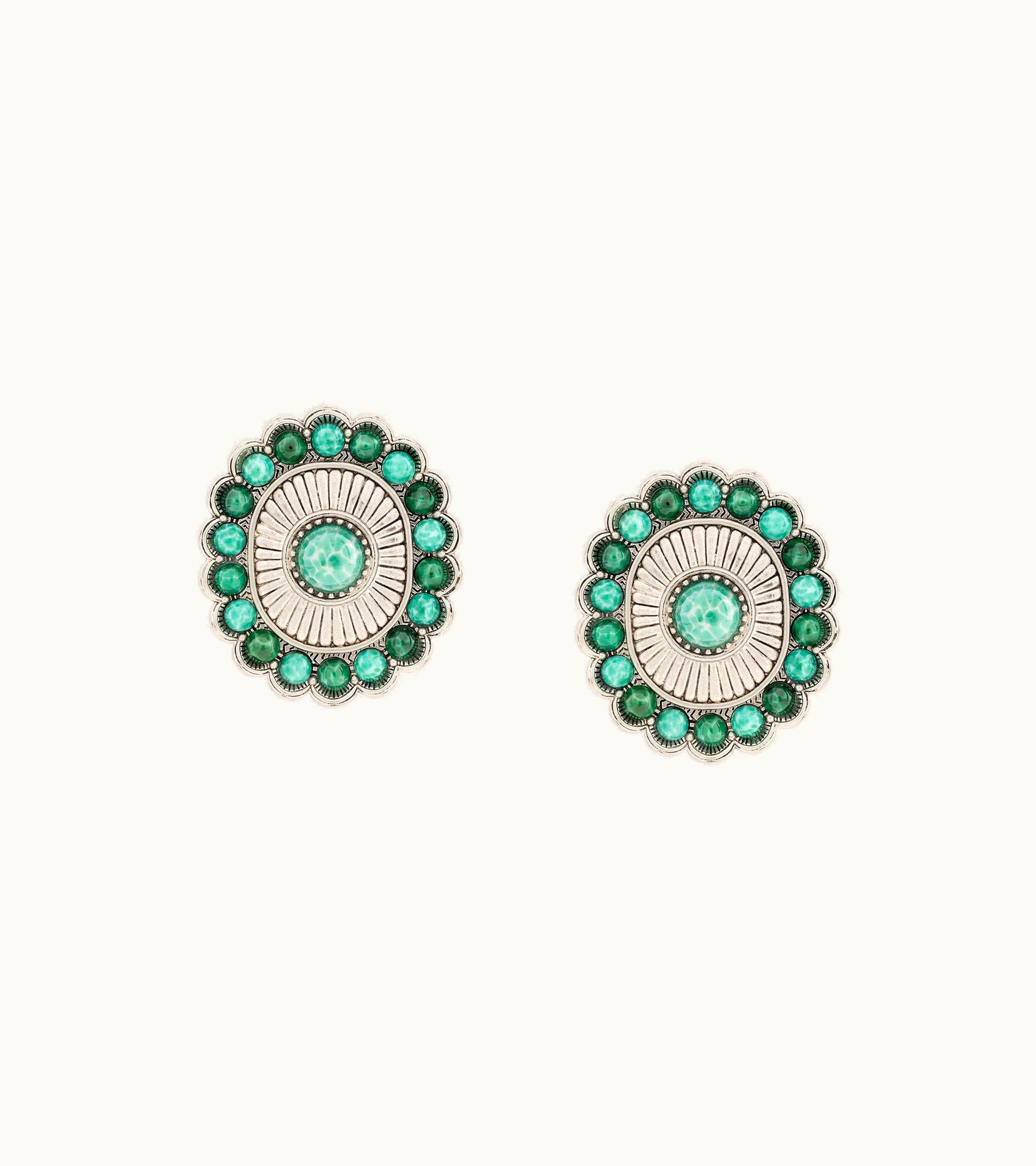 Roberto Cavalli Roberto Cavalli Gemstone-Embellished Earrings Silver