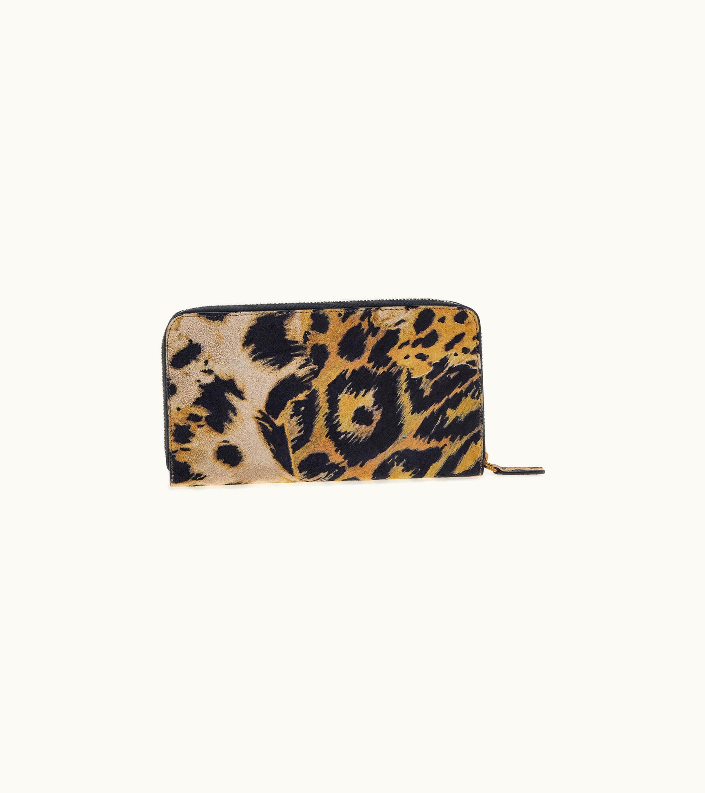Roberto Cavalli Roberto Cavalli Wallet With Monogram Rc And Zip Light Brown