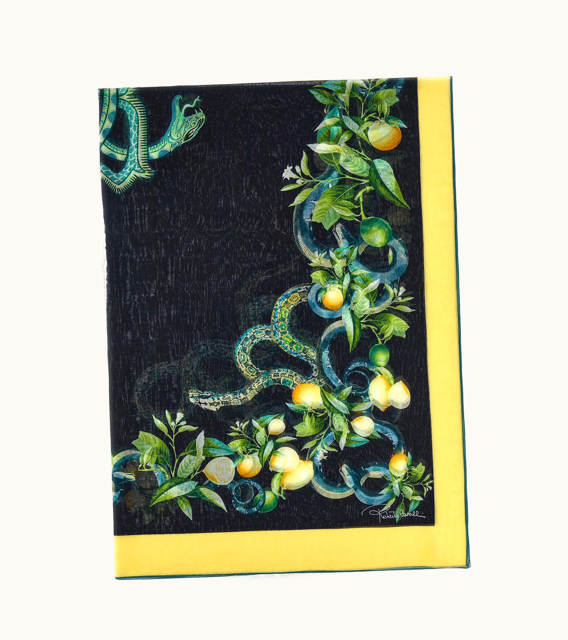 Roberto Cavalli Pareo Roberto Cavalli With Lemon Print Black / White