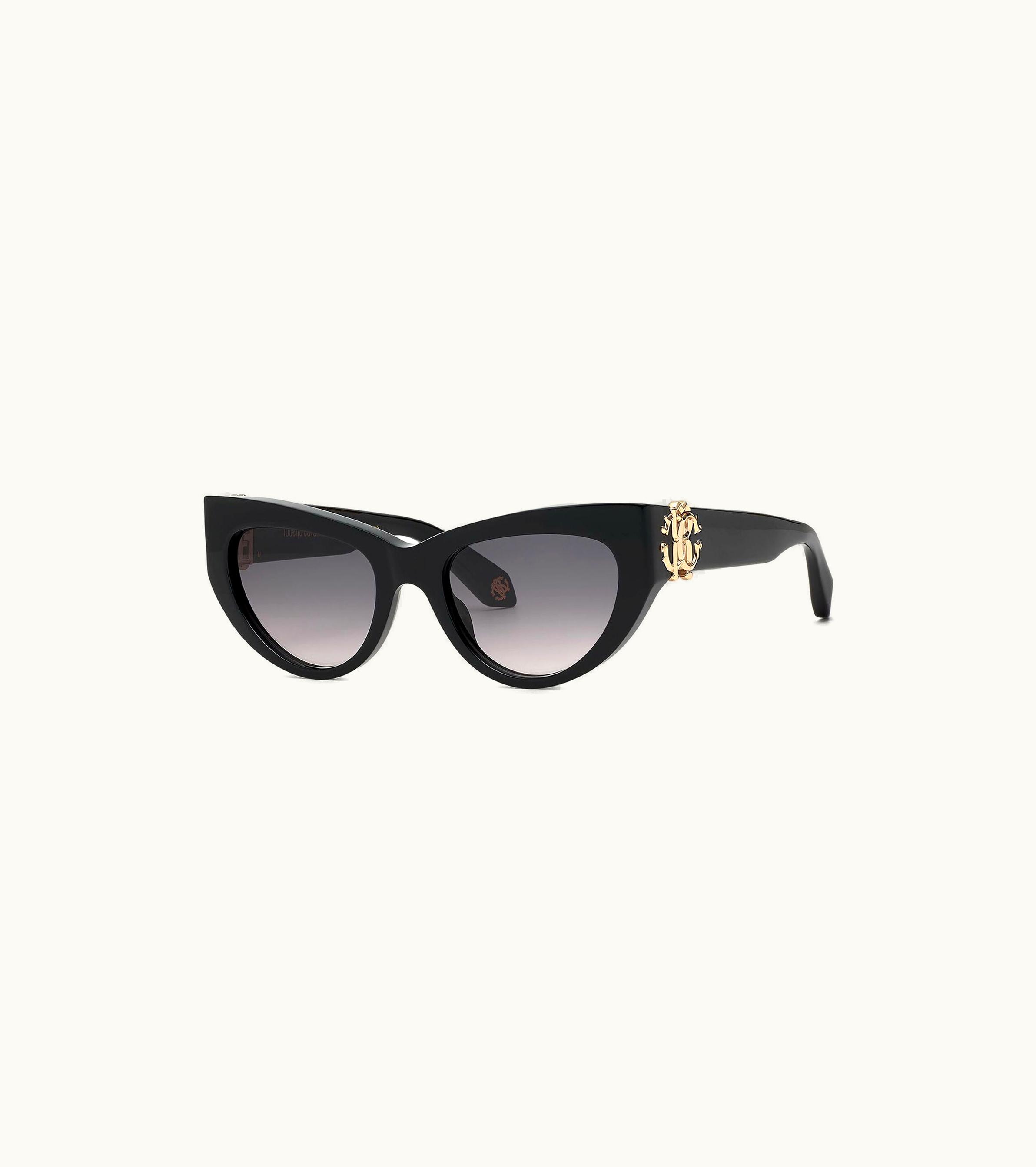 Roberto Cavalli Roberto Cavalli Monogram Collection Shiny Black Sunglasses
