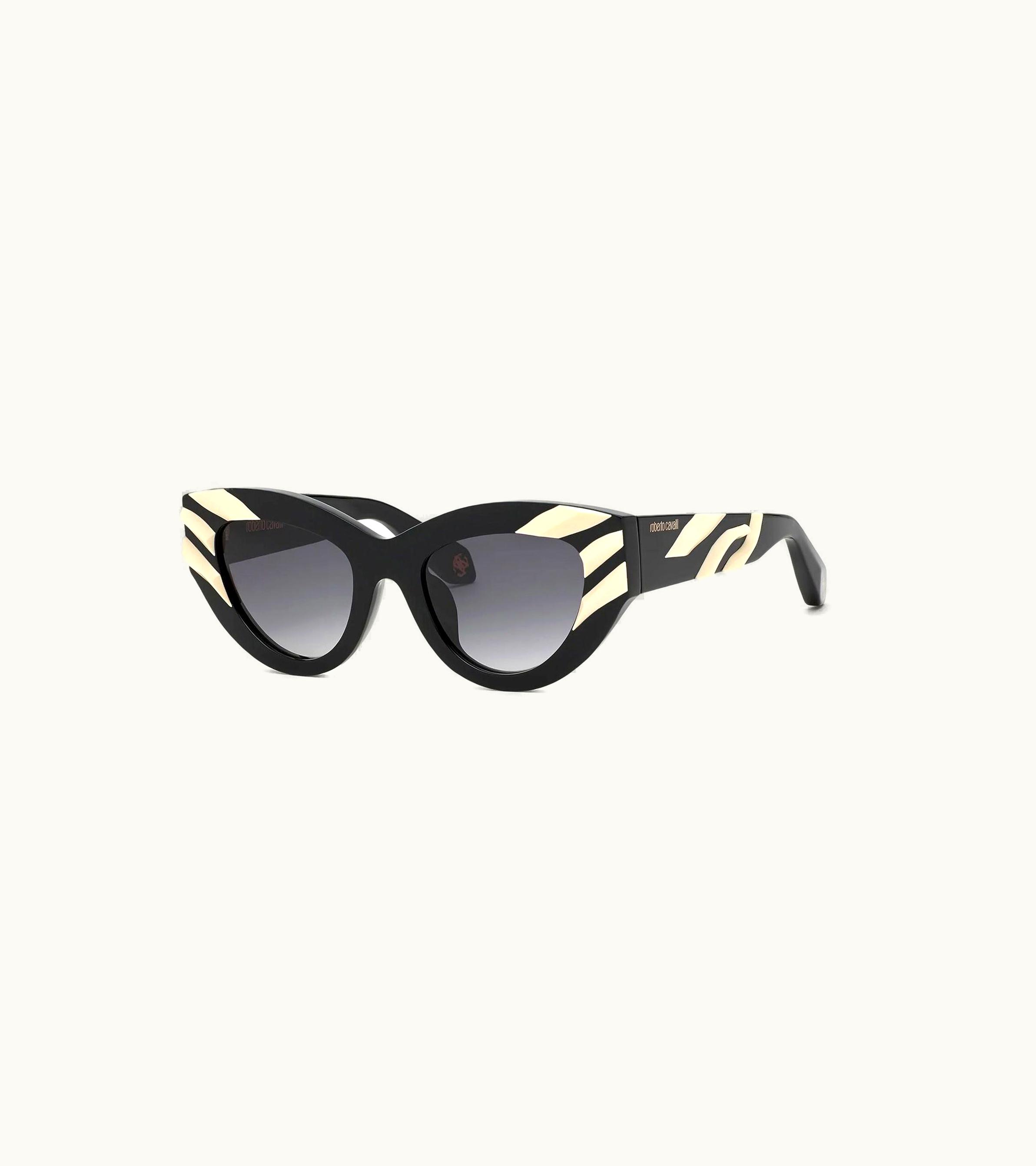 Roberto Cavalli Roberto Cavalli Freedom Print Collection Sunglasses Shiny Black