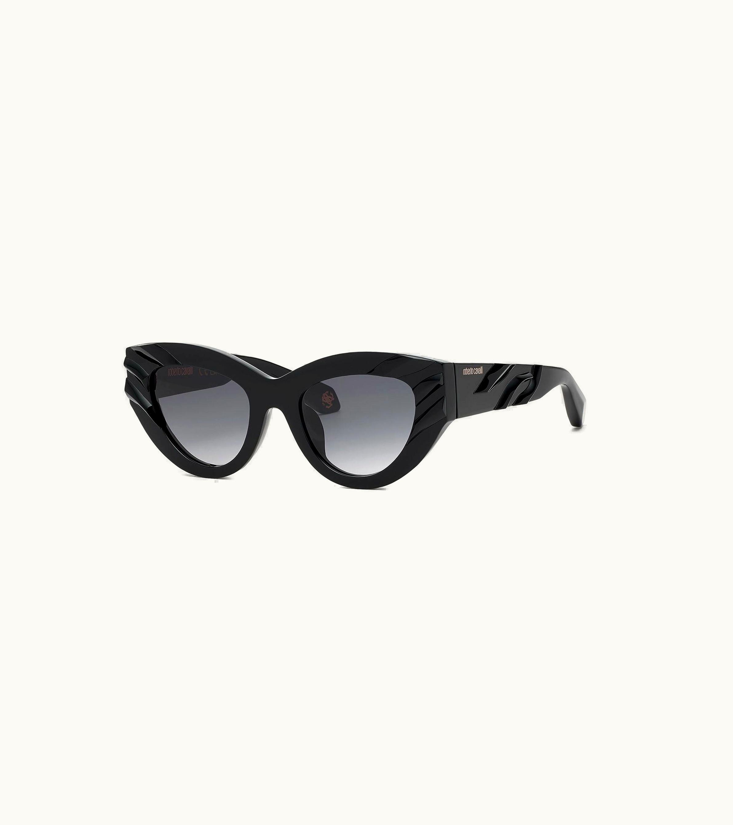 Roberto Cavalli Roberto Cavalli Freedom Print Sunglasses - Shiny Black Bold Design