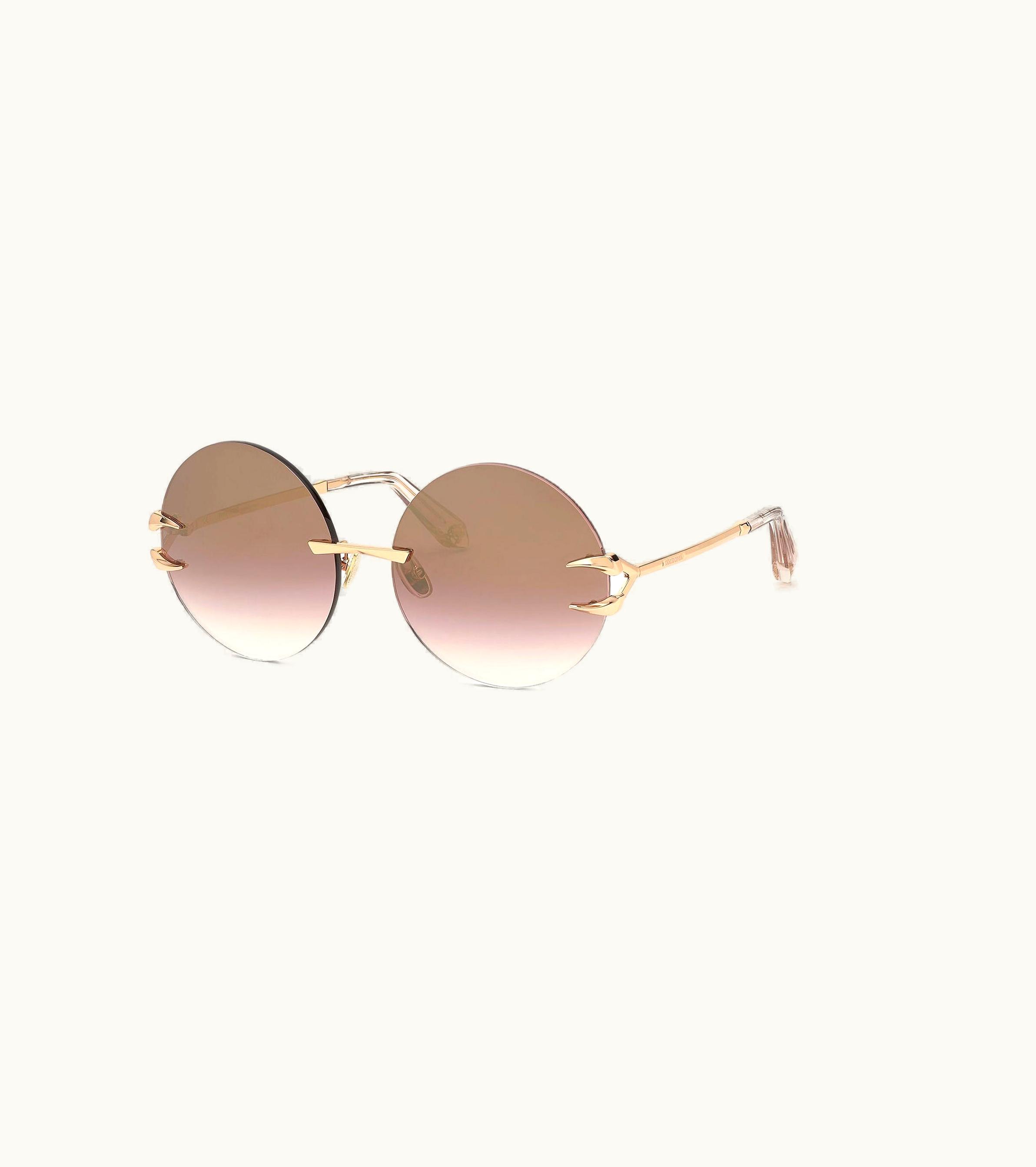 Roberto Cavalli Roberto Cavalli Sunglasses - Fang Collection Shiny Copper Gold