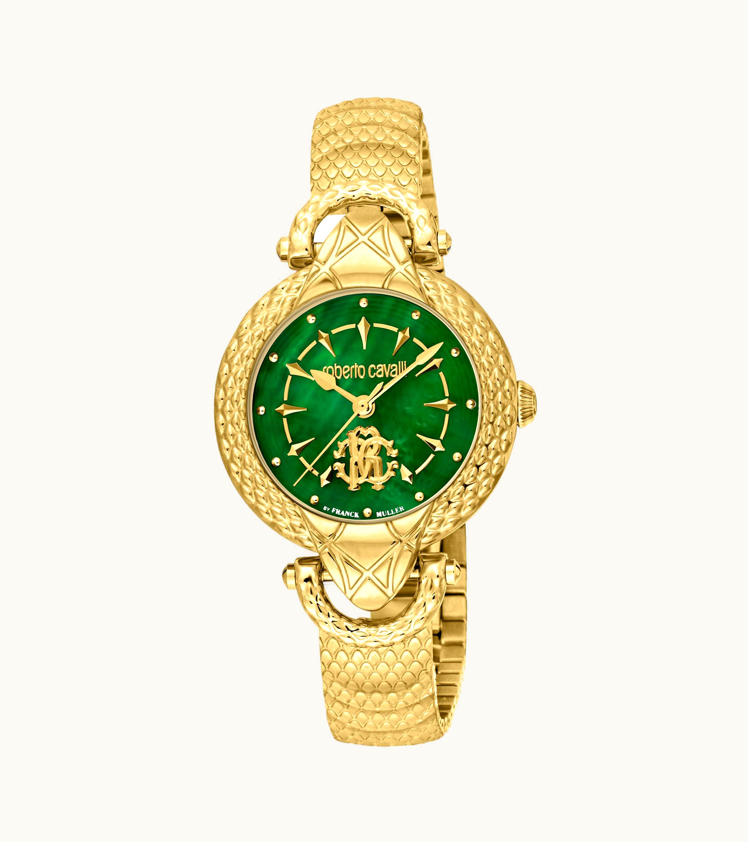 Roberto Cavalli Franck Muller Roberto Cavalli Snake Core Watch Gold