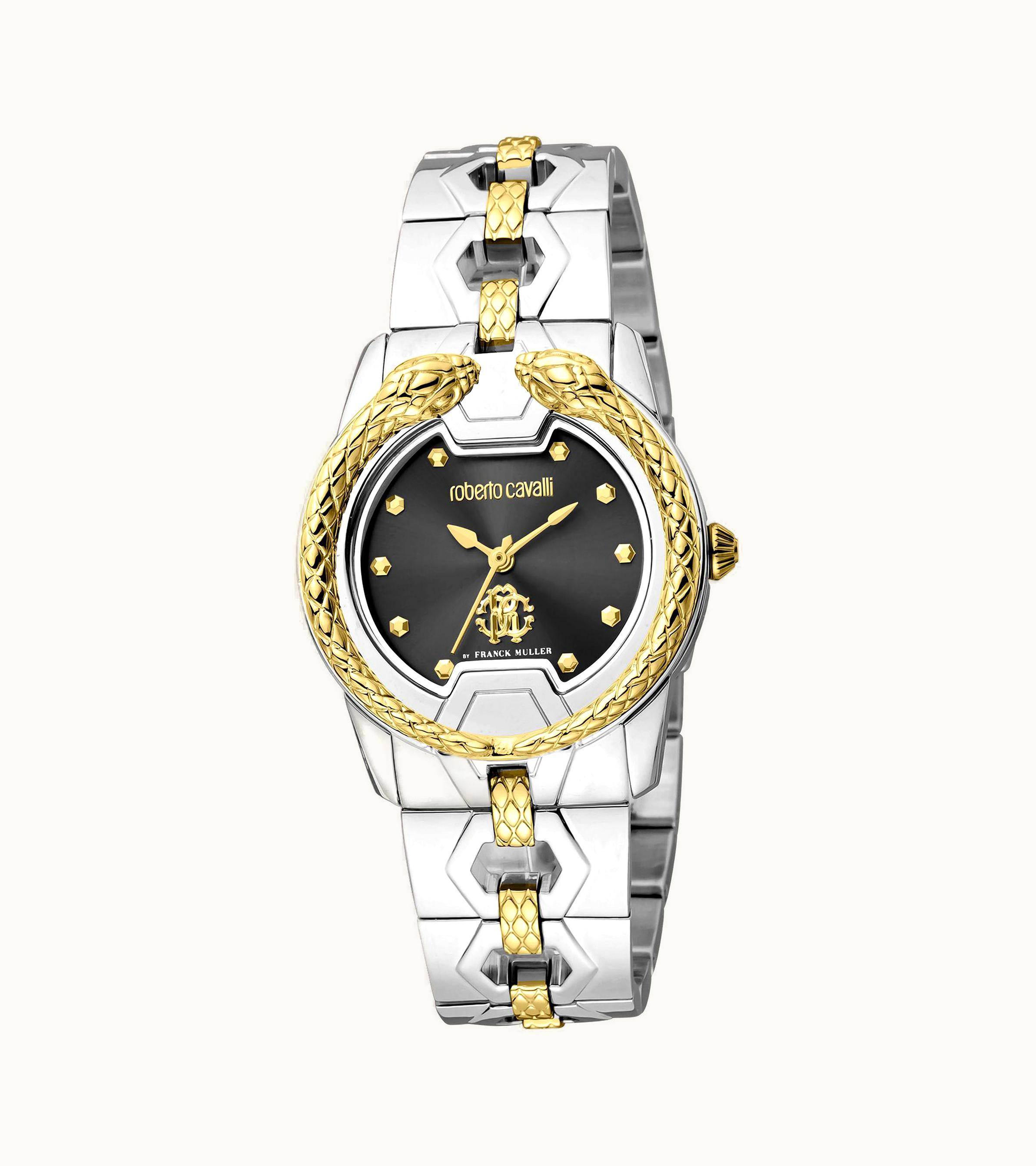 Roberto Cavalli Roberto Cavalli Franck Muller Woman Watch Silver Gold