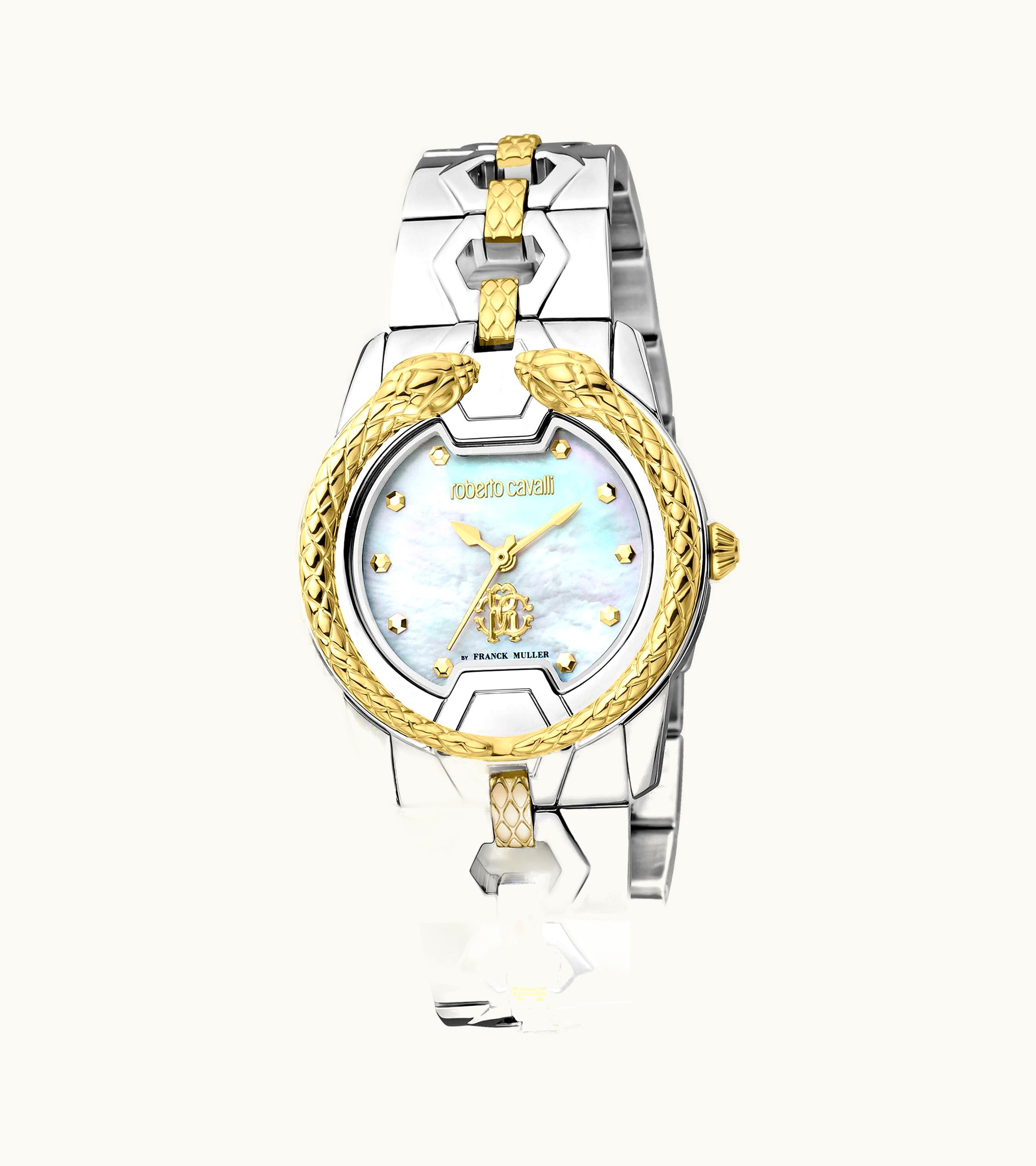 Roberto Cavalli Roberto Cavalli Woman Watch By Franck Muller Silver Gold PG0026-PG269-E0001