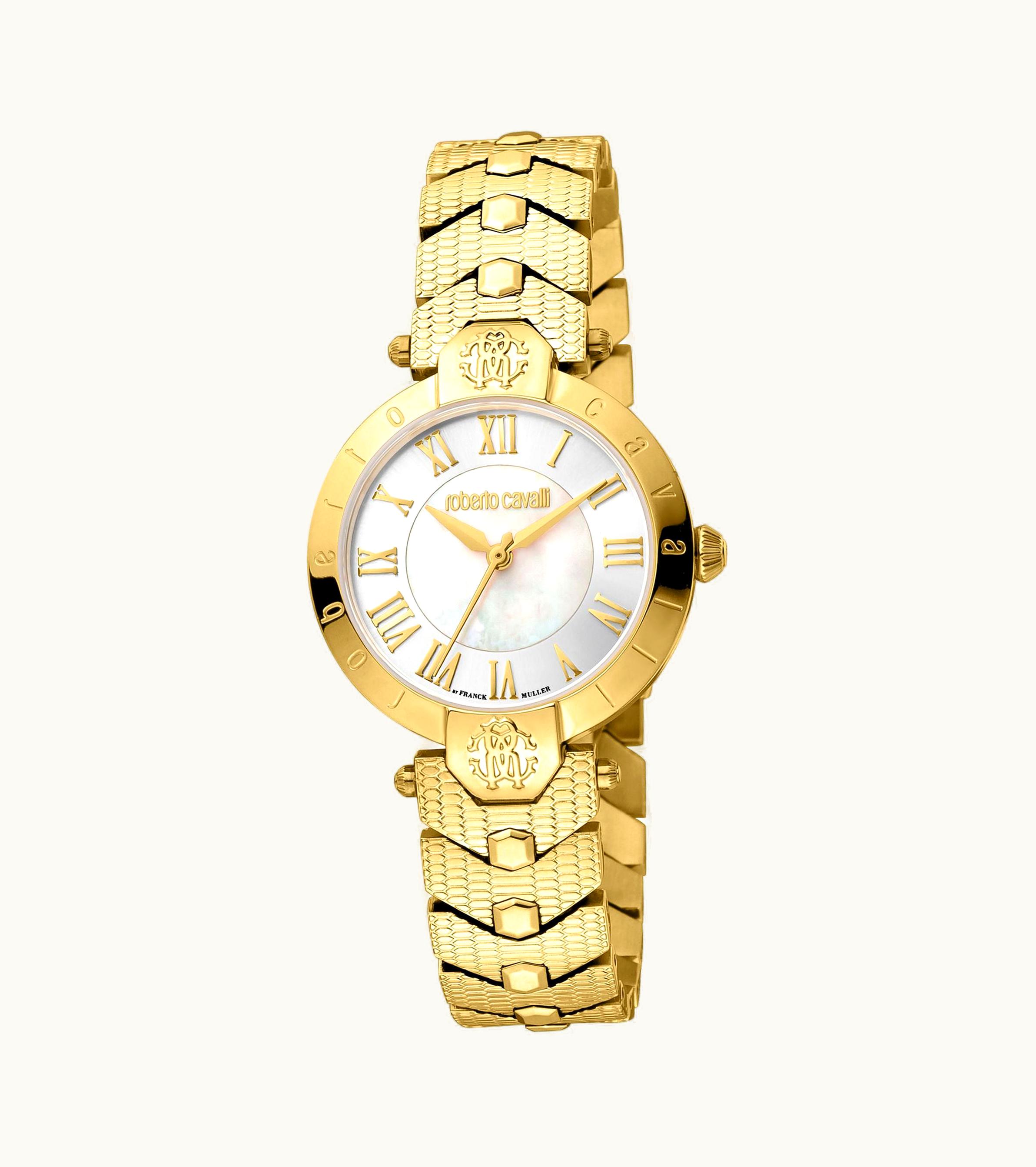 Roberto Cavalli Roberto Cavalli Woman Watch By Franck Muller Gold