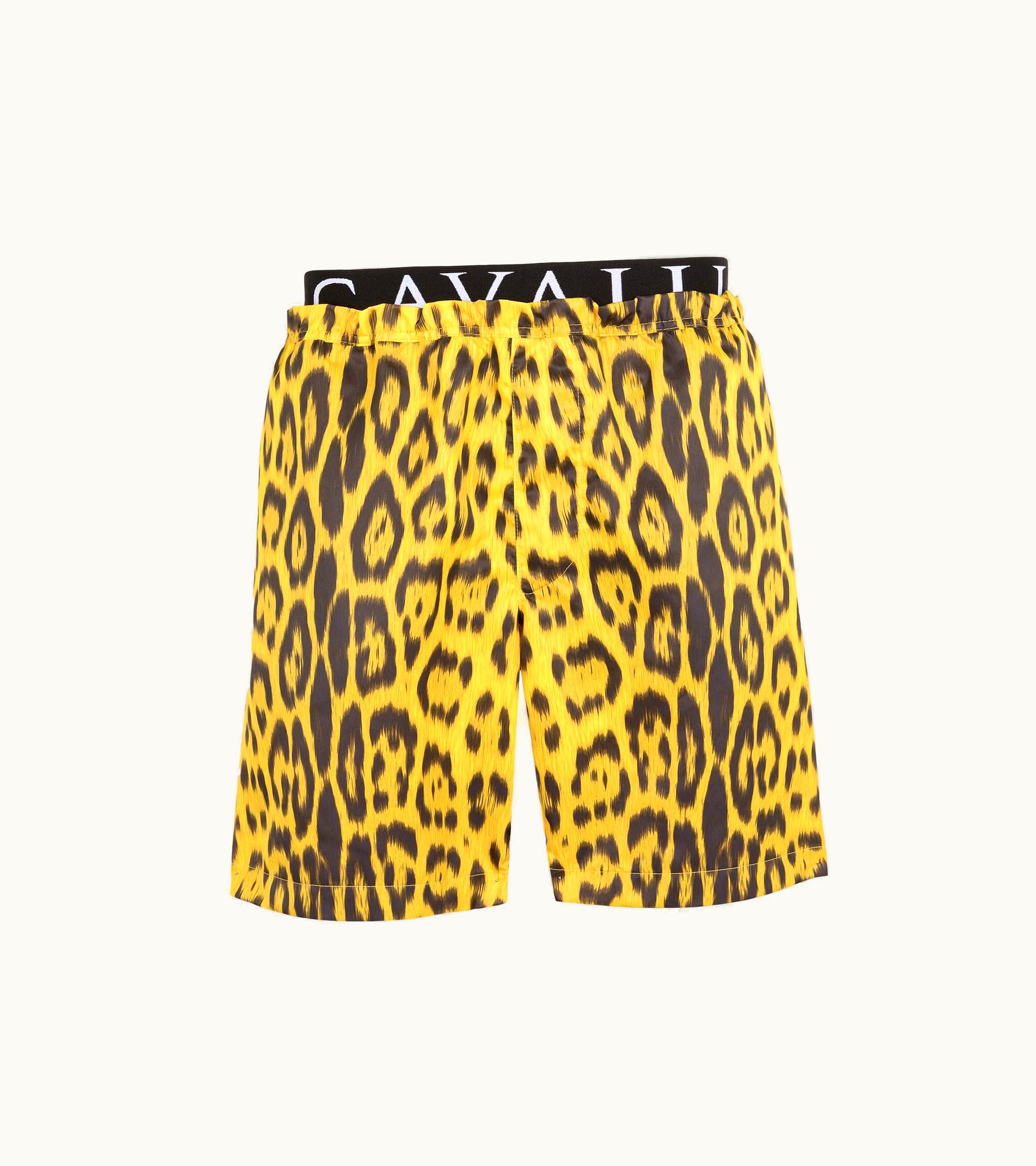Roberto Cavalli Roberto Cavalli Leopard-print Swim Shorts Yellow