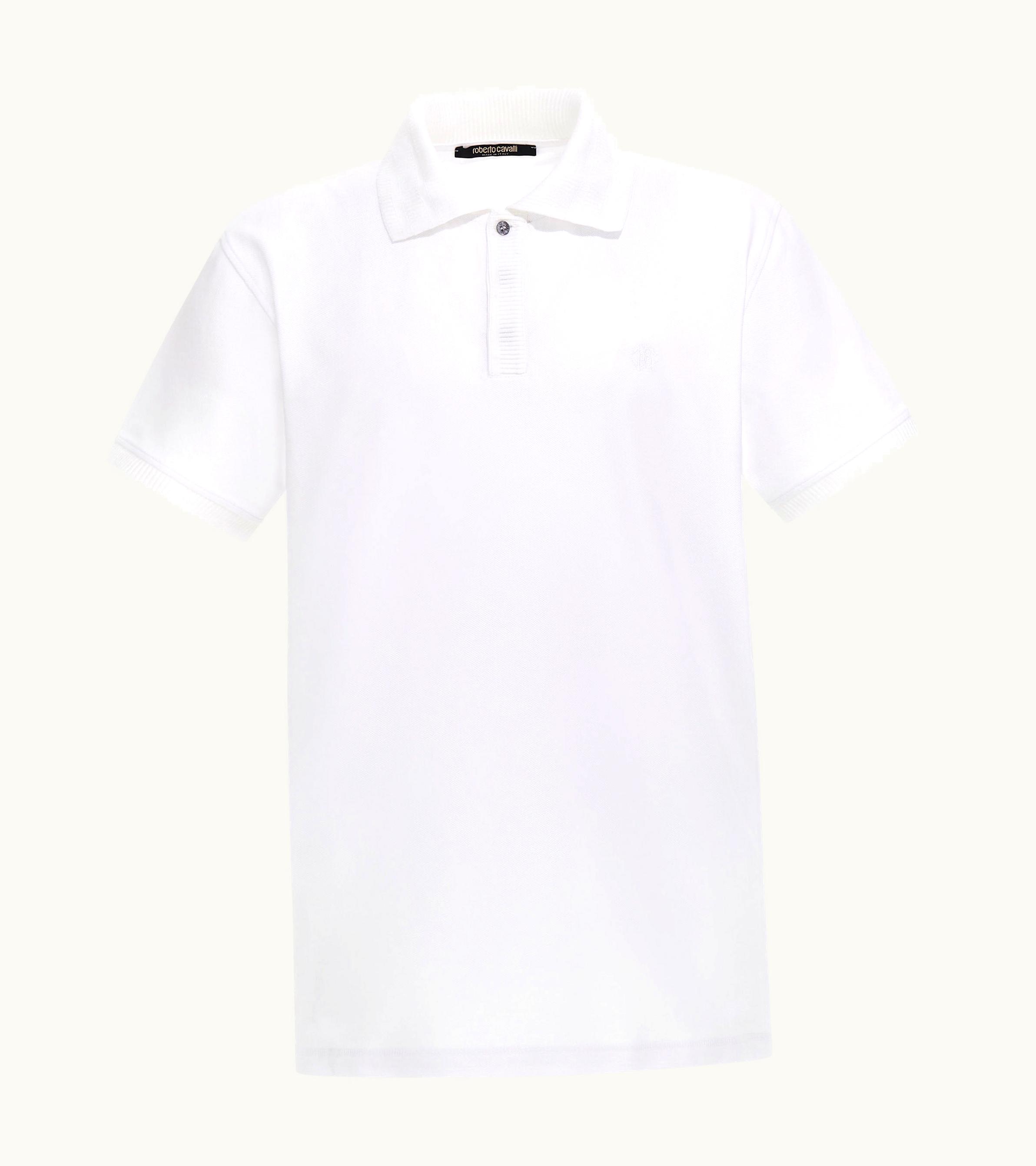 Roberto Cavalli Roberto Cavalli Mirror Snake Polo White