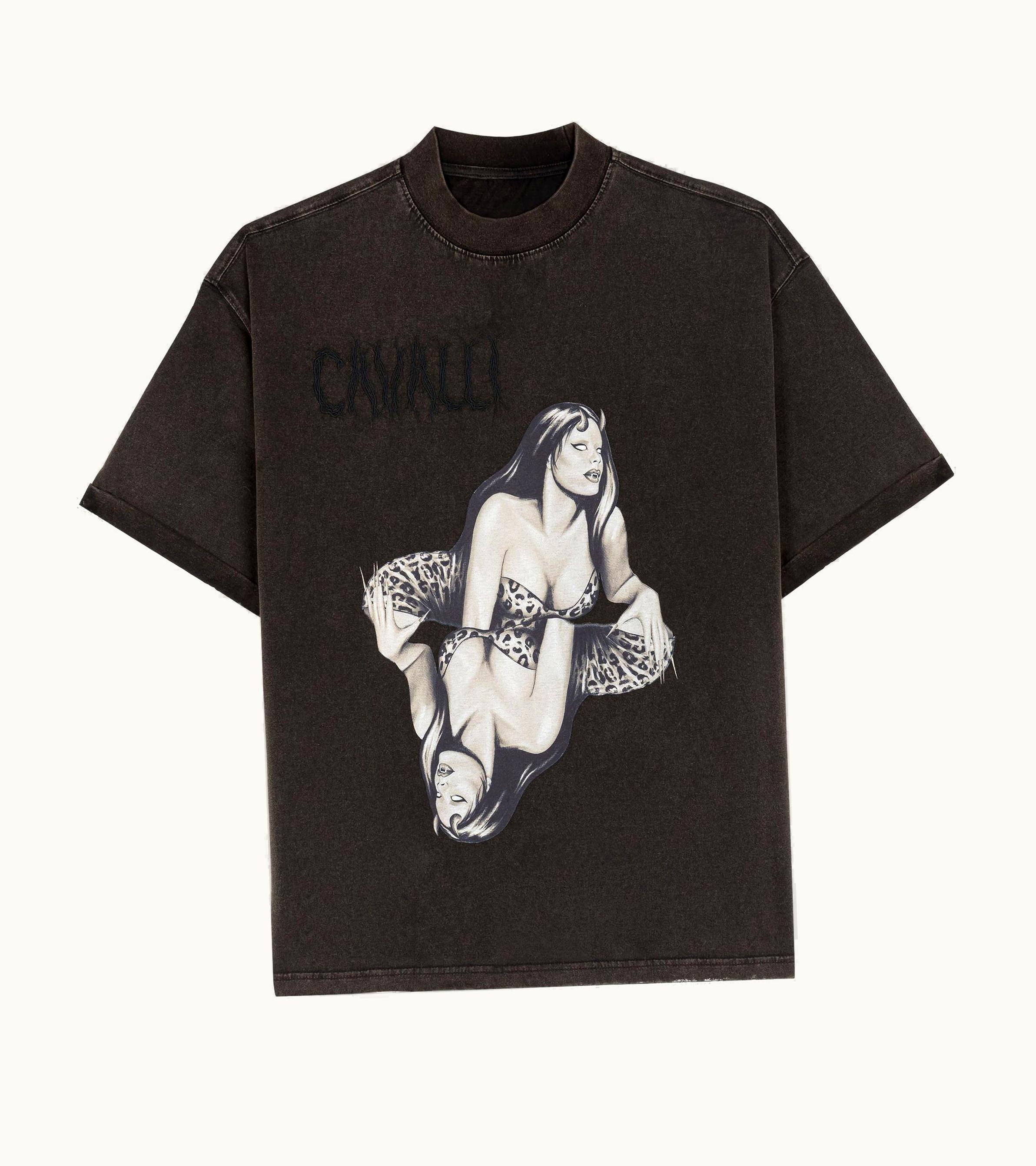 Roberto Cavalli Roberto Cavalli Graphic-Print T-shirt Black
