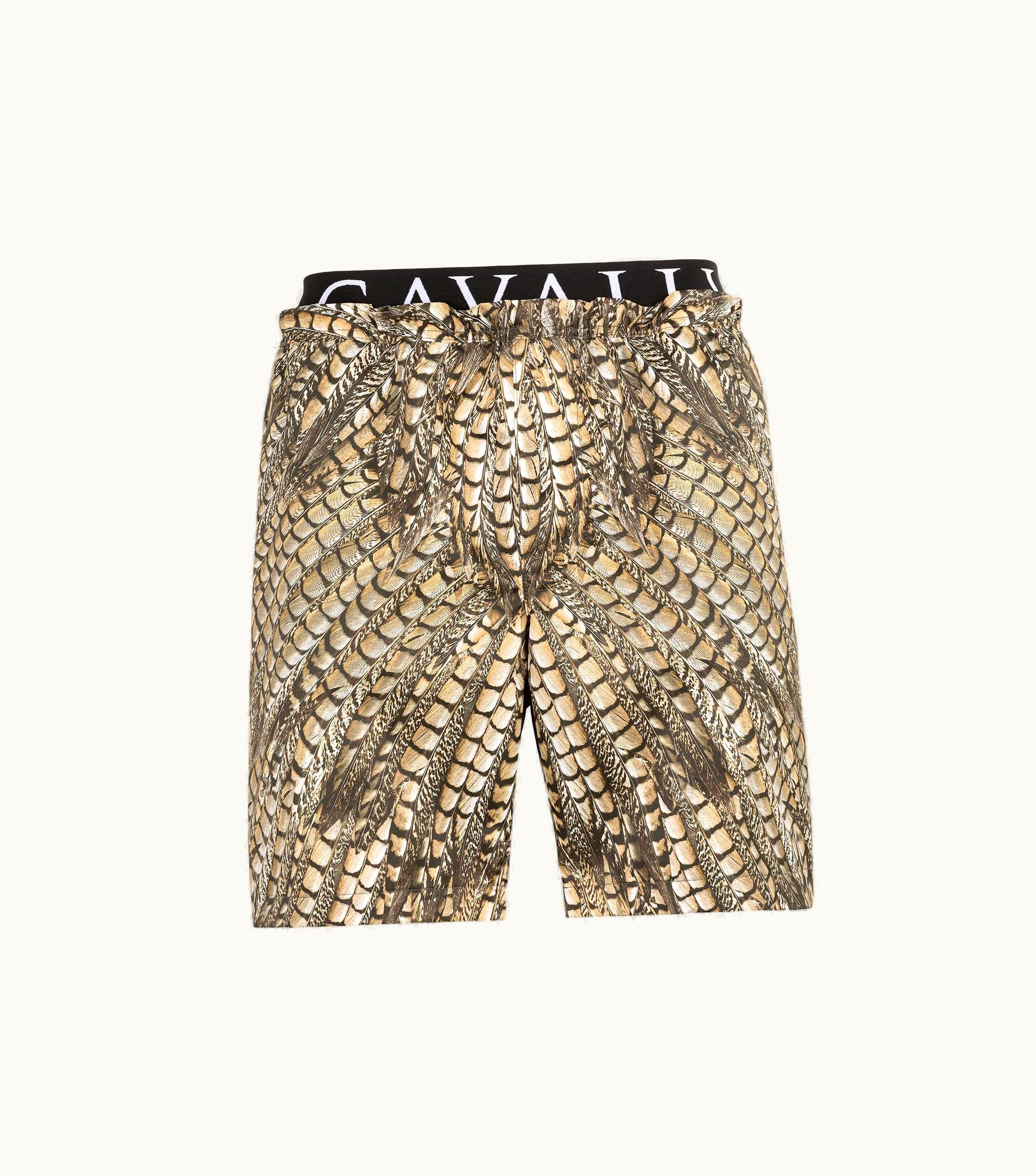 Roberto Cavalli Roberto Cavalli Falcon Print Swim Shorts Naturale