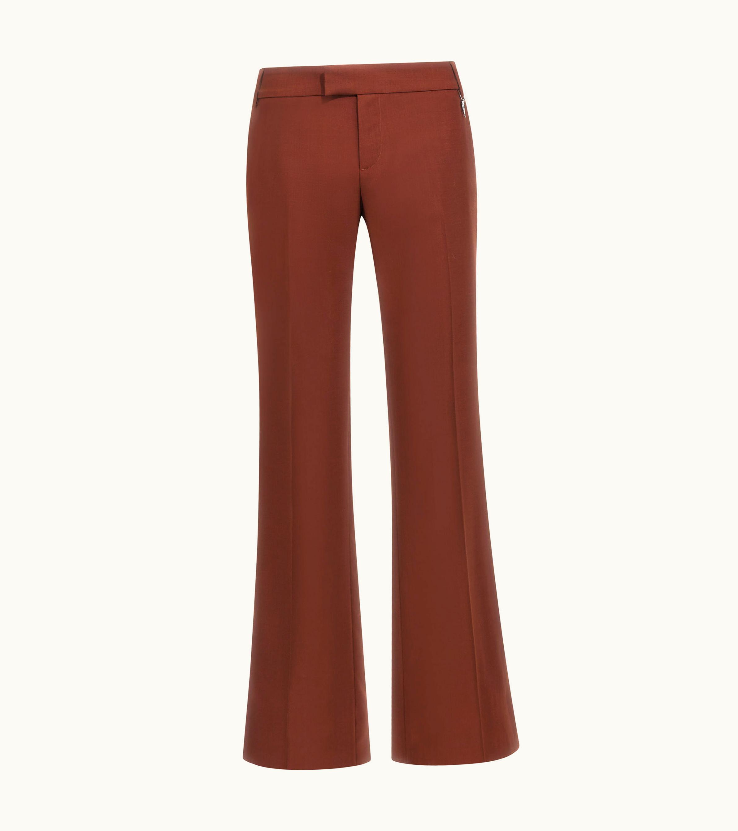 Roberto Cavalli Roberto Cavalli Tailored Trousers With Fang Detail Brown