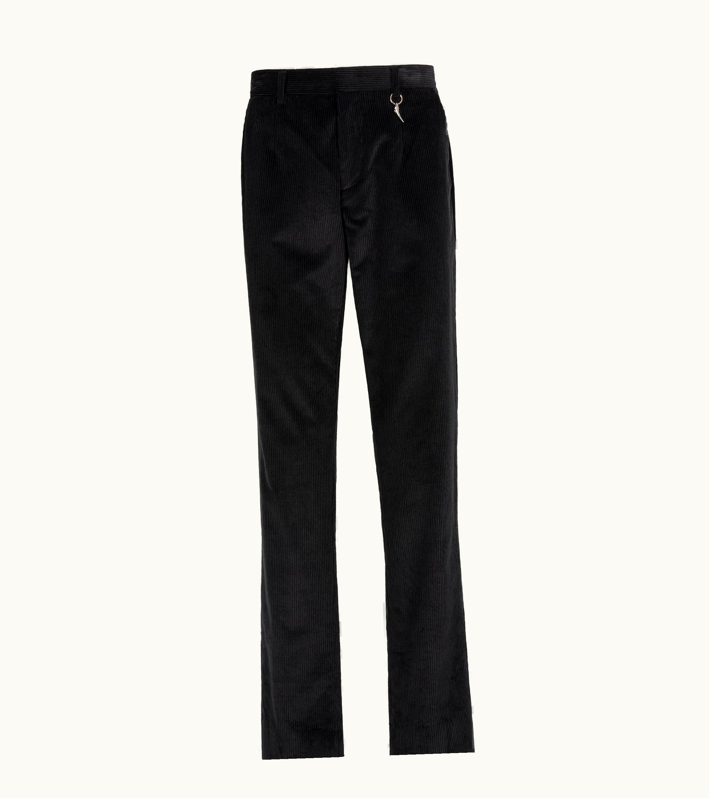 Roberto Cavalli Roberto Cavalli Tiger Tooth Corduroy Trousers Black