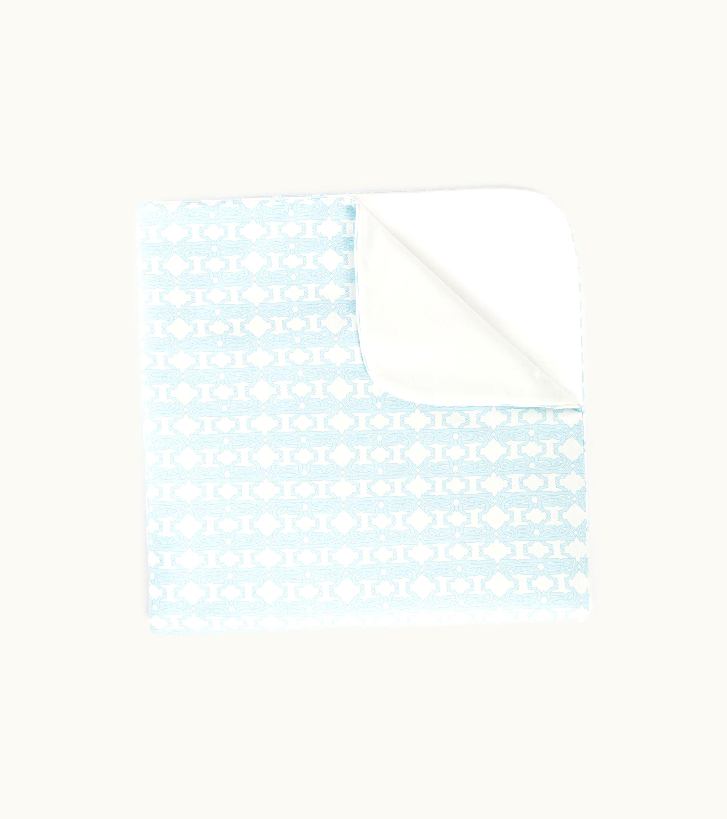 Roberto Cavalli Roberto Cavalli Rc Monogram-Print Baby Blanket Baby Blue