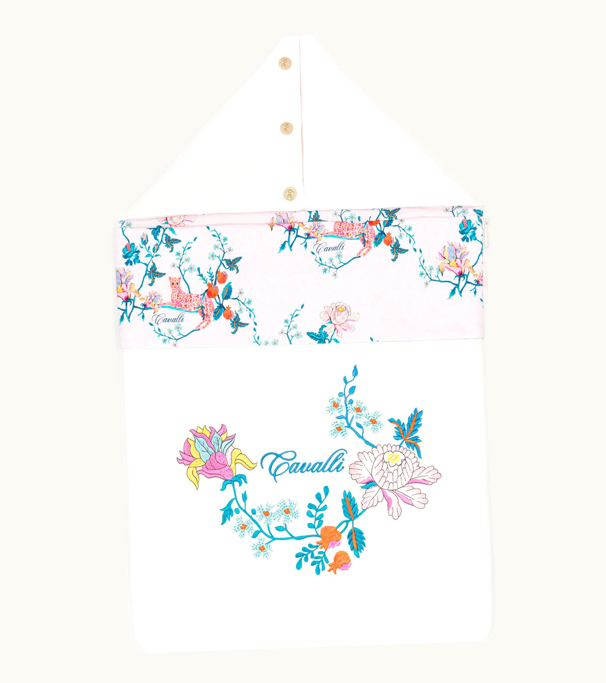 Roberto Cavalli Roberto Cavalli Floral-Print Baby Nest Baby Pink