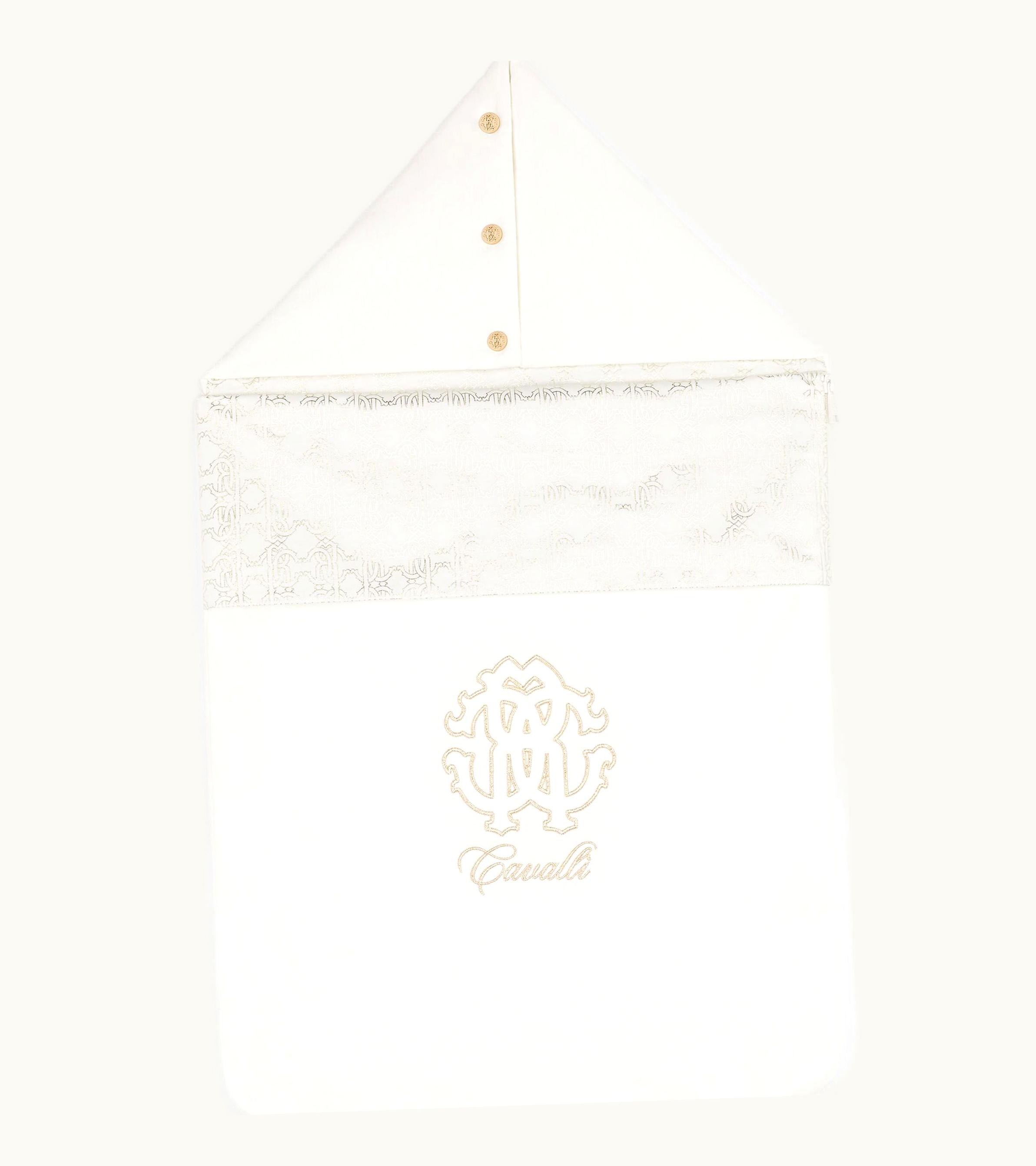 Roberto Cavalli Roberto Cavalli Rc Monogram-Embroidered Baby Nest Gold Platinum