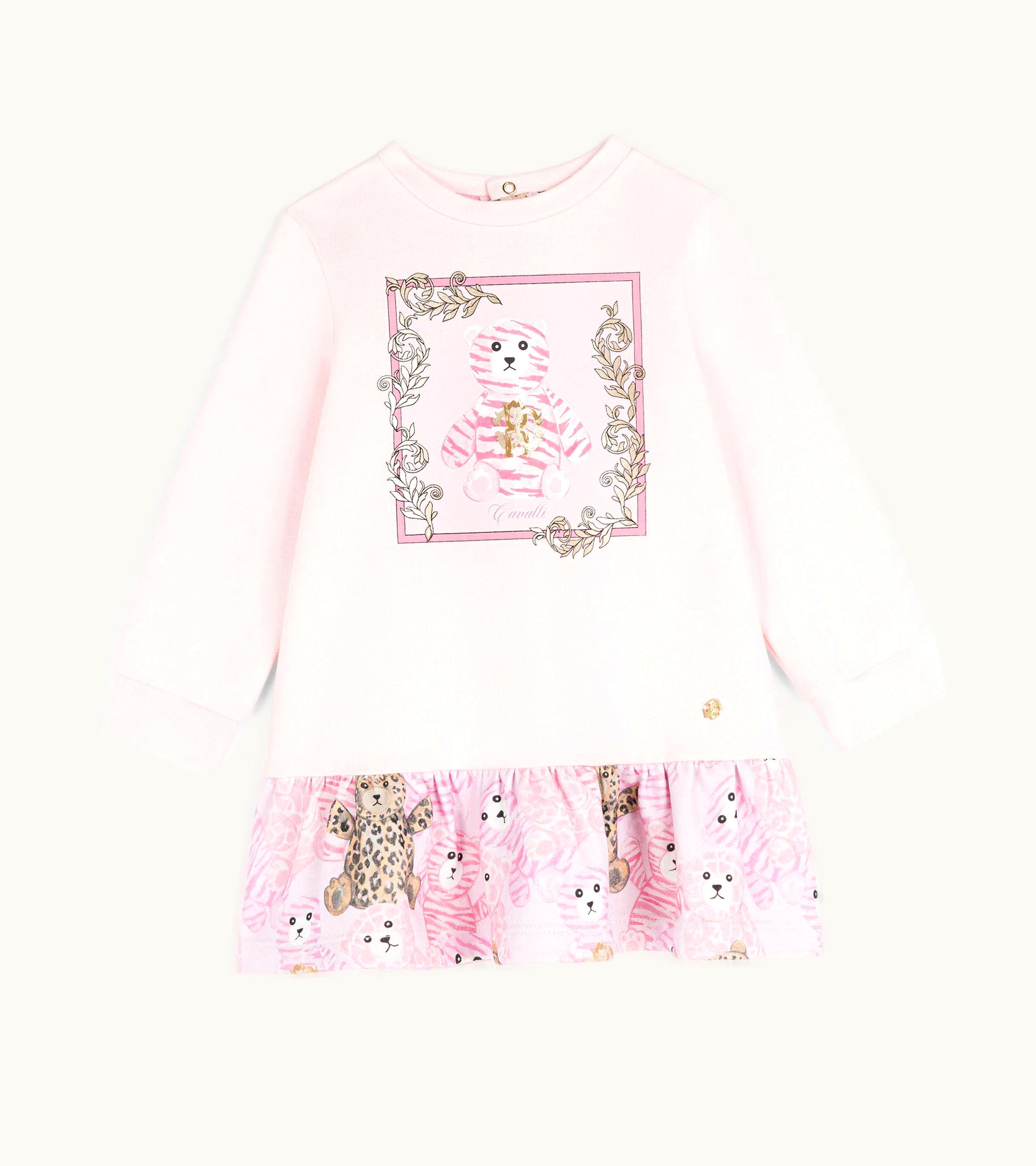 Roberto Cavalli Roberto Cavalli Teddy Bear-Print Sweater Dress Baby Pink