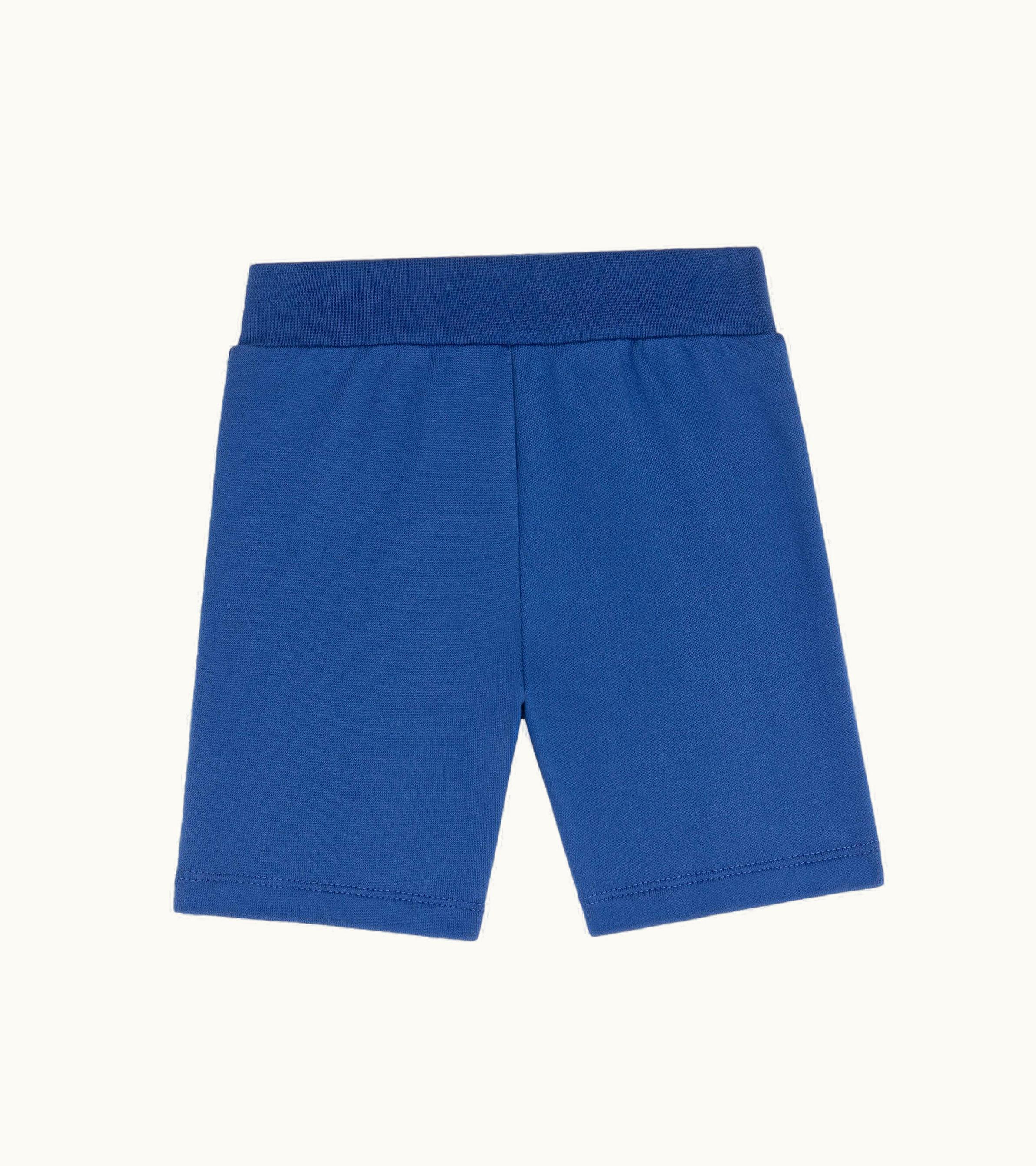Roberto Cavalli Roberto Cavalli Rc Monogram Cotton Shorts Blue