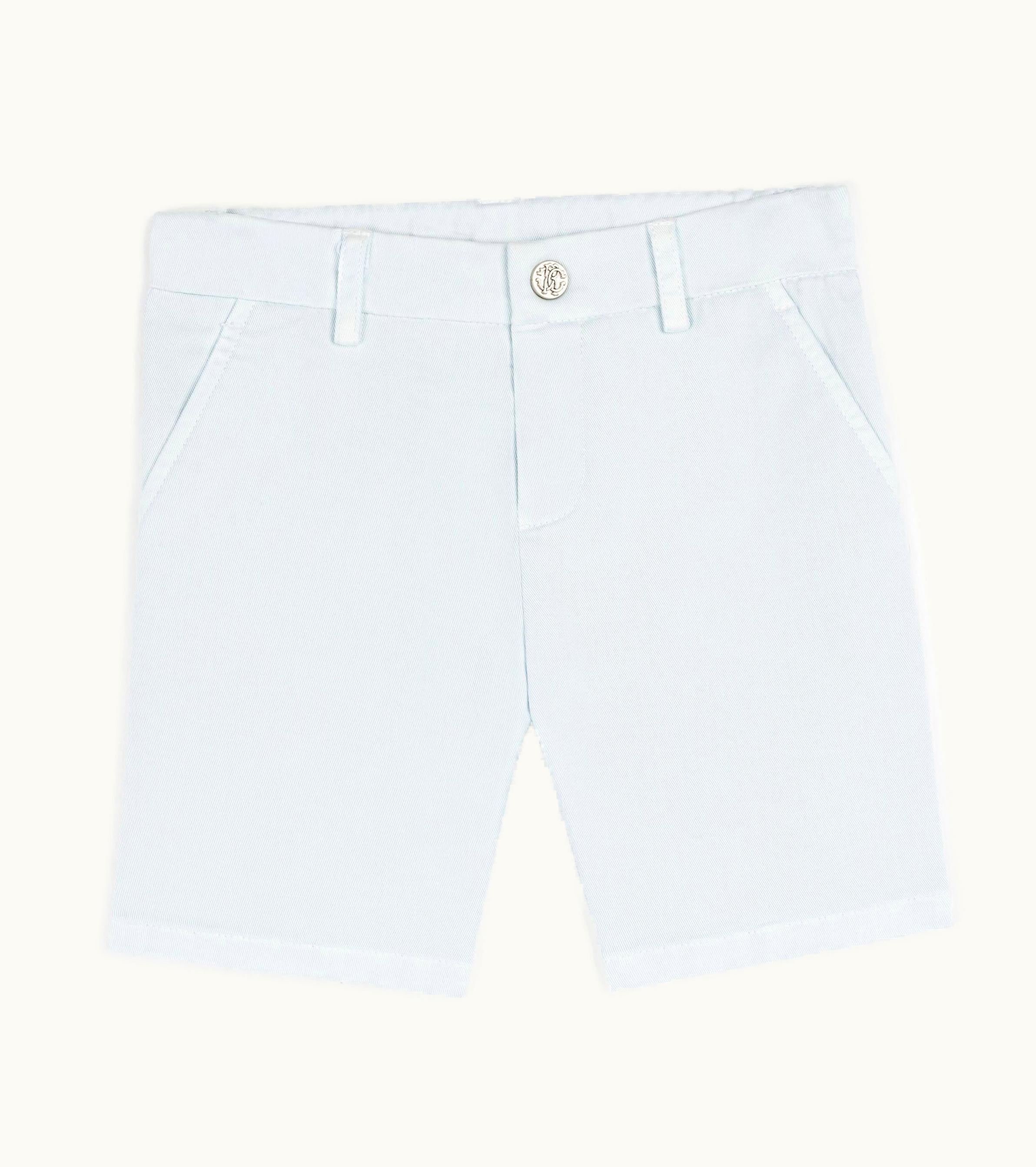 Roberto Cavalli Roberto Cavalli Rc Monogram-Embroidered Shorts Baby Blue