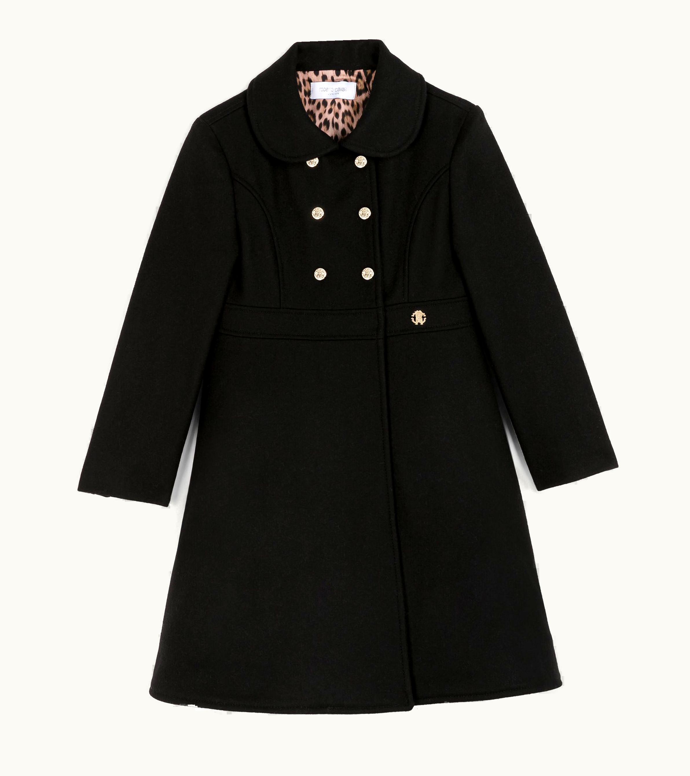 Roberto Cavalli Roberto Cavalli Logo-plaque wool-blend Coat Black