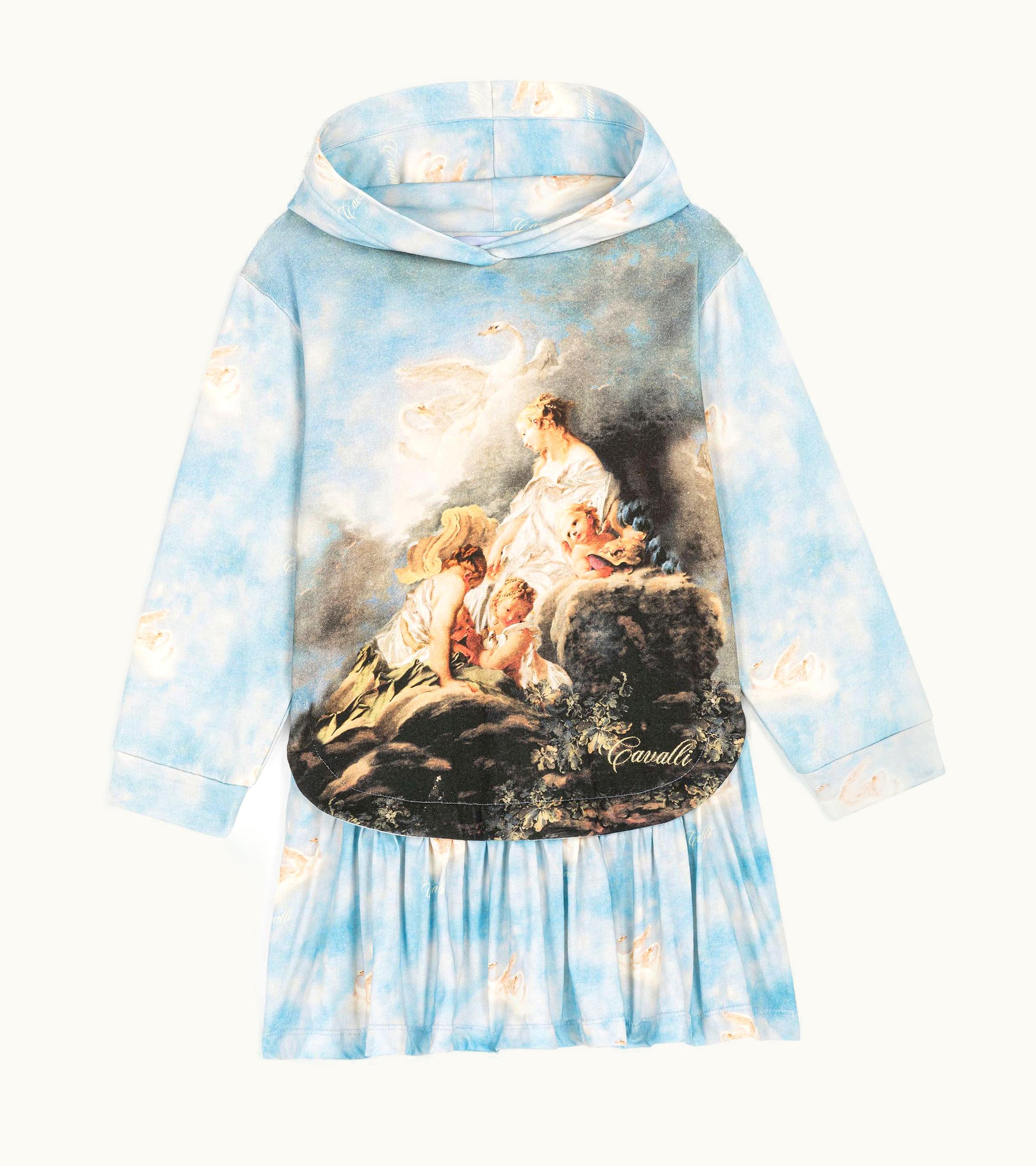 Roberto Cavalli Roberto Cavalli Wild Leda-Print Sweatshirt Dress Multicolor