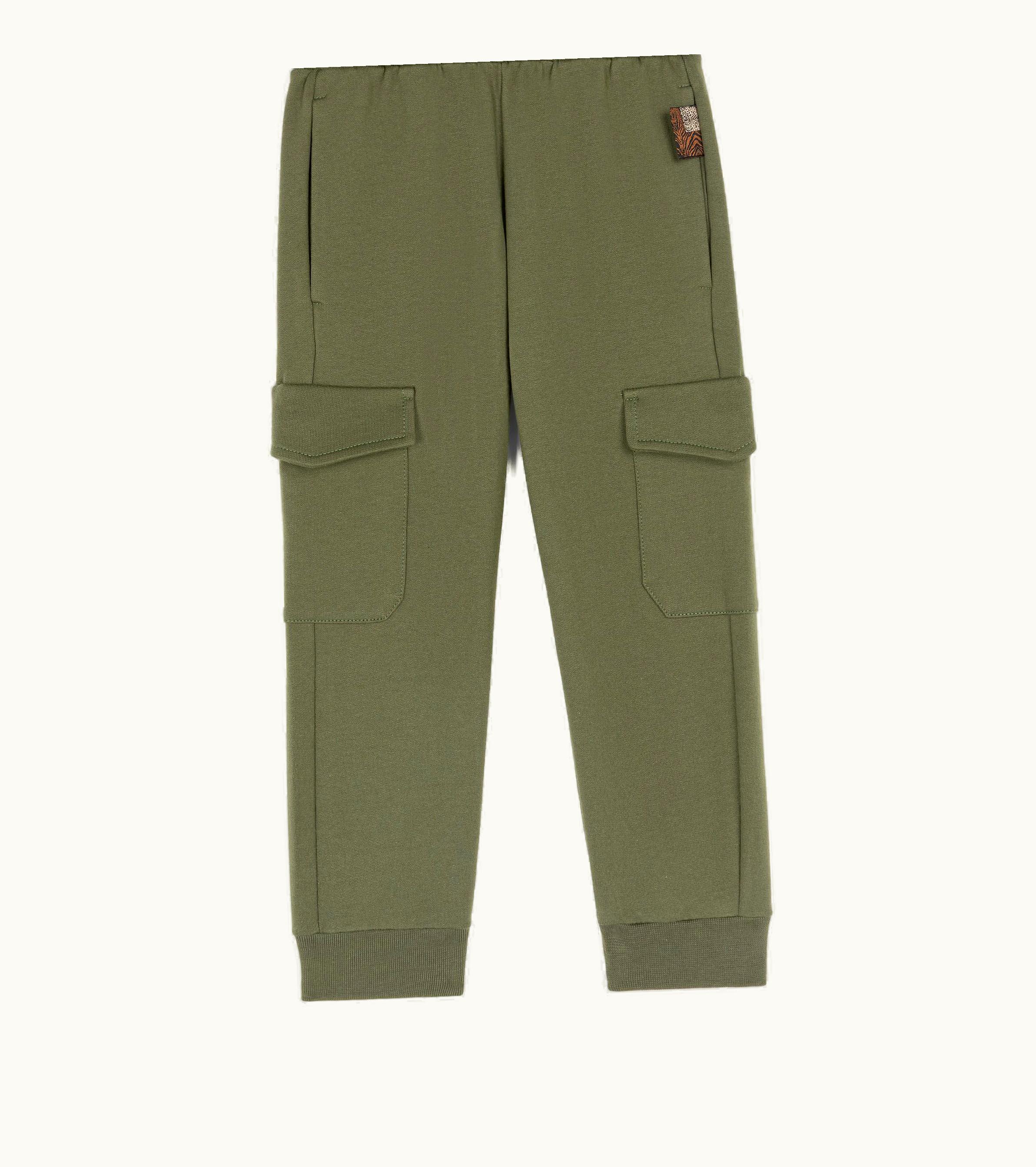 Roberto Cavalli Roberto Cavalli Logo-print Cotton Trousers Military Green