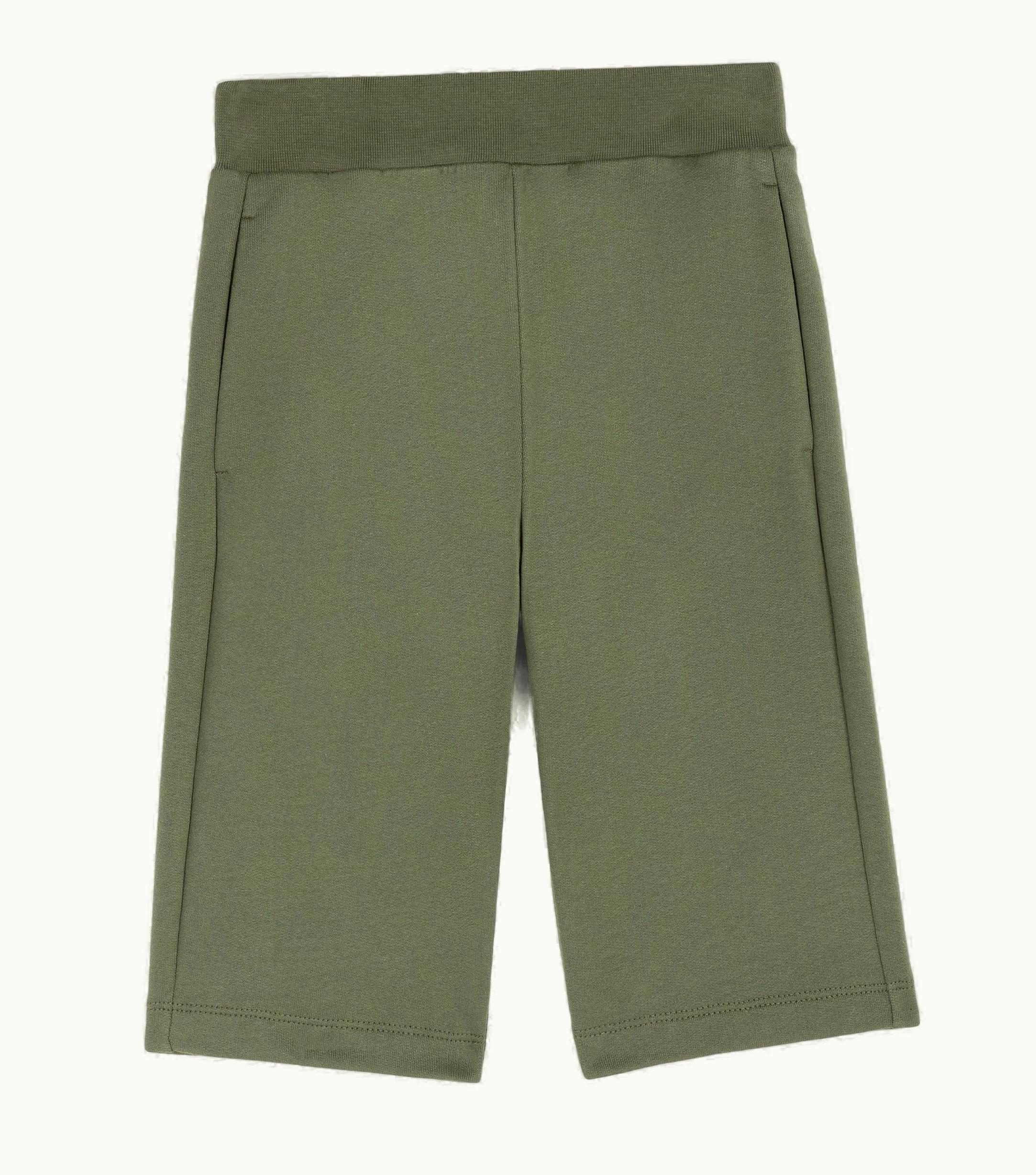 Roberto Cavalli Roberto Cavalli Rc Monogram-Print Cotton Trousers Military Green