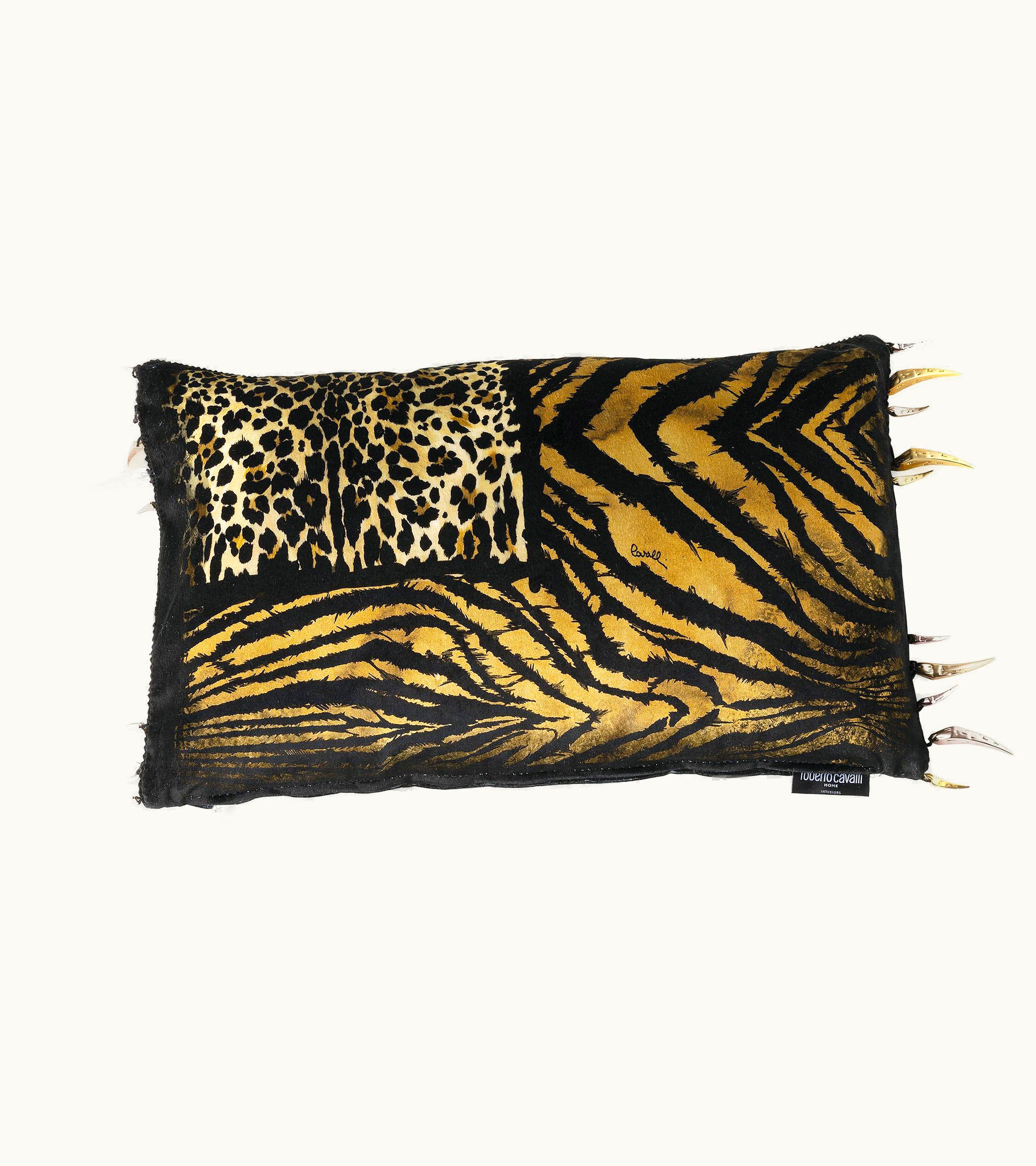Roberto Cavalli Roberto Cavalli Animalier Patchwork-Print Pillow Fittizio