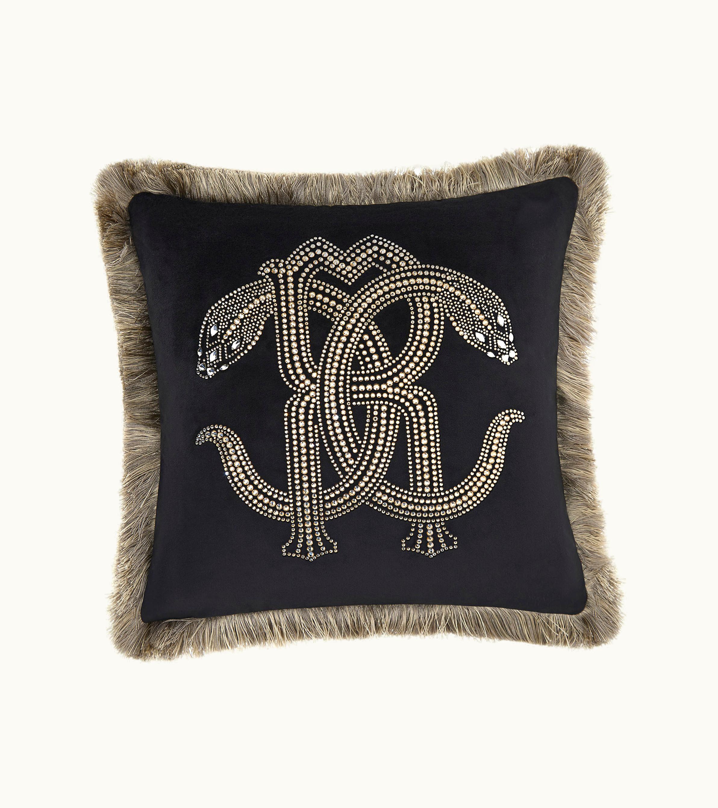Roberto Cavalli Roberto Cavalli Crystal Snakes 40x40 Cushion | Home & Lifestyle