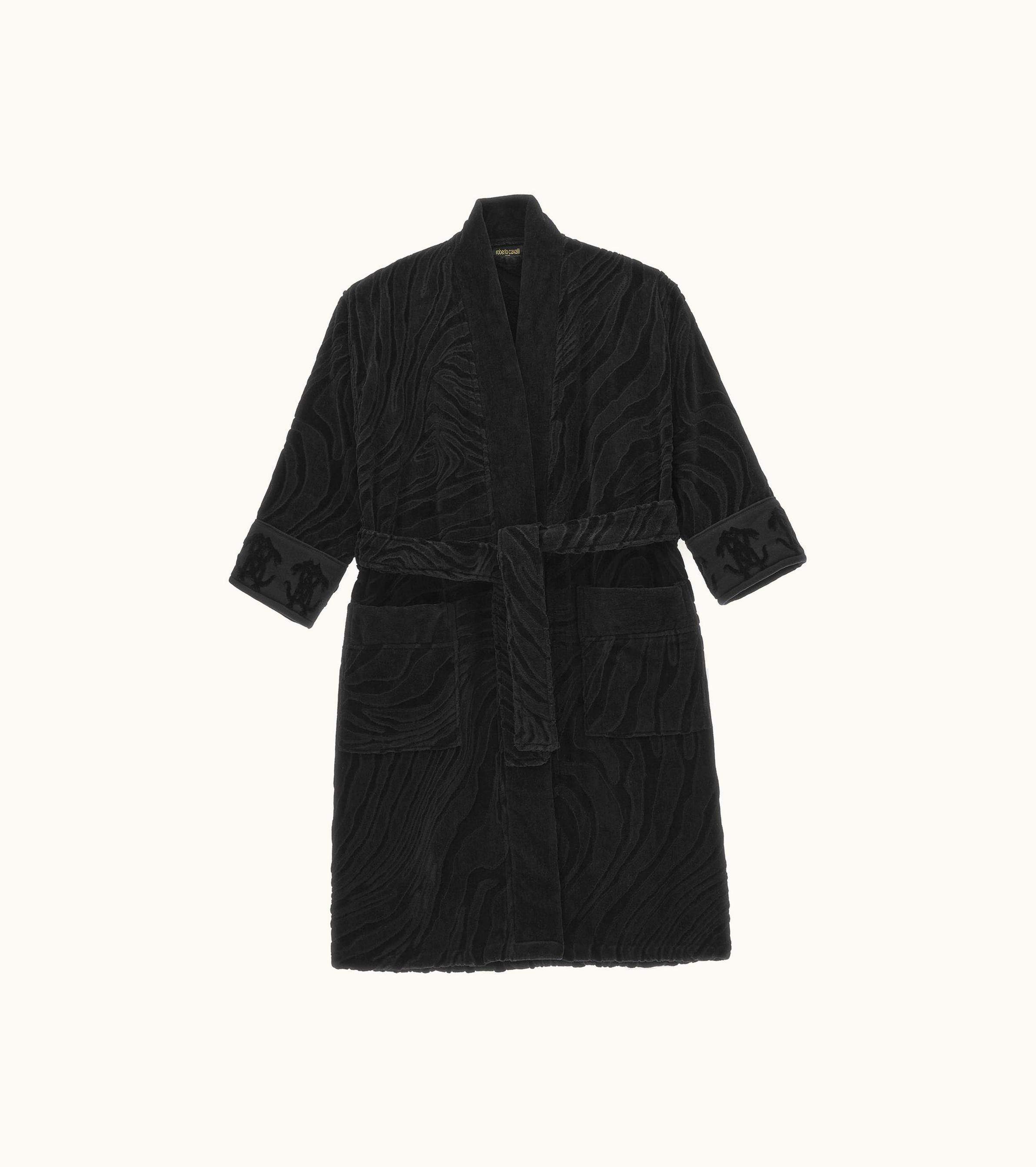 Roberto Cavalli Roberto Cavalli Crystal Snakes Terry Cotton Bathrobe | Home & Lifestyle