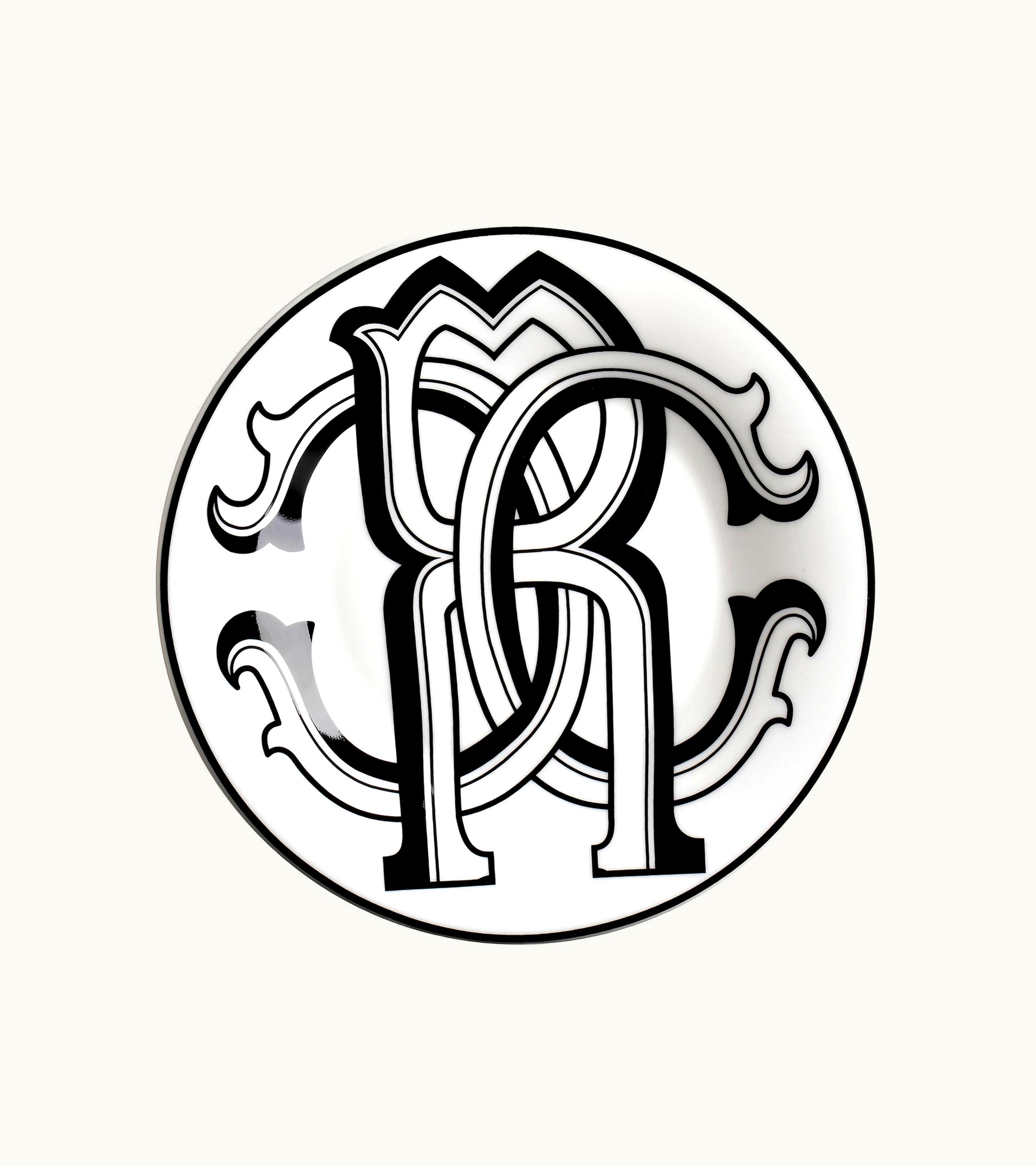 Roberto Cavalli Roberto Cavalli Monogram Black - 2 Bread Plates Set | Home & Lifestyle