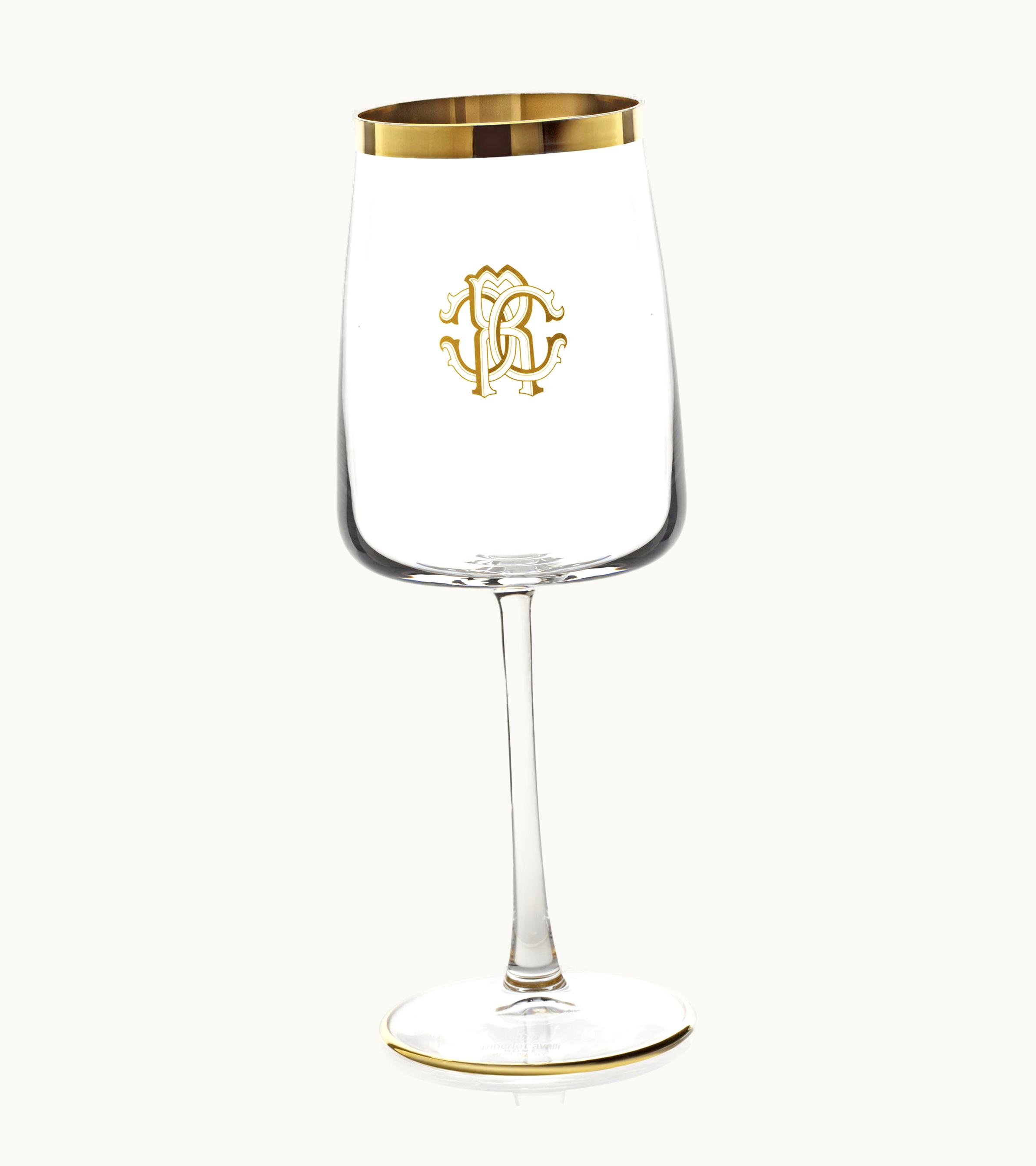 Roberto Cavalli Roberto Cavalli Monogram Gold - 2 Wine Goblets Set | Home & Lifestyle