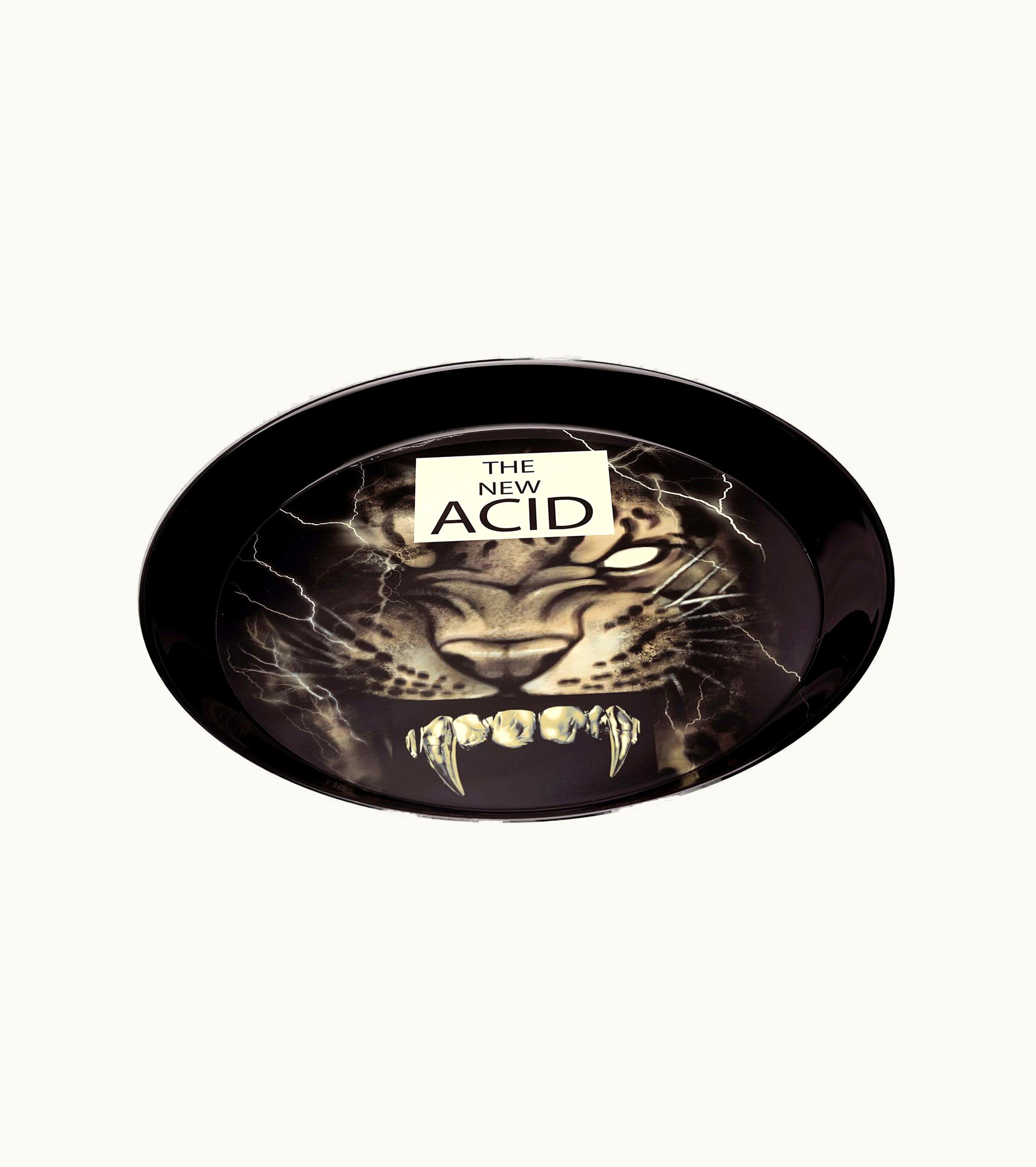 Roberto Cavalli Roberto Cavalli Tiger And Teeth-Print Round Tray Variante Unica