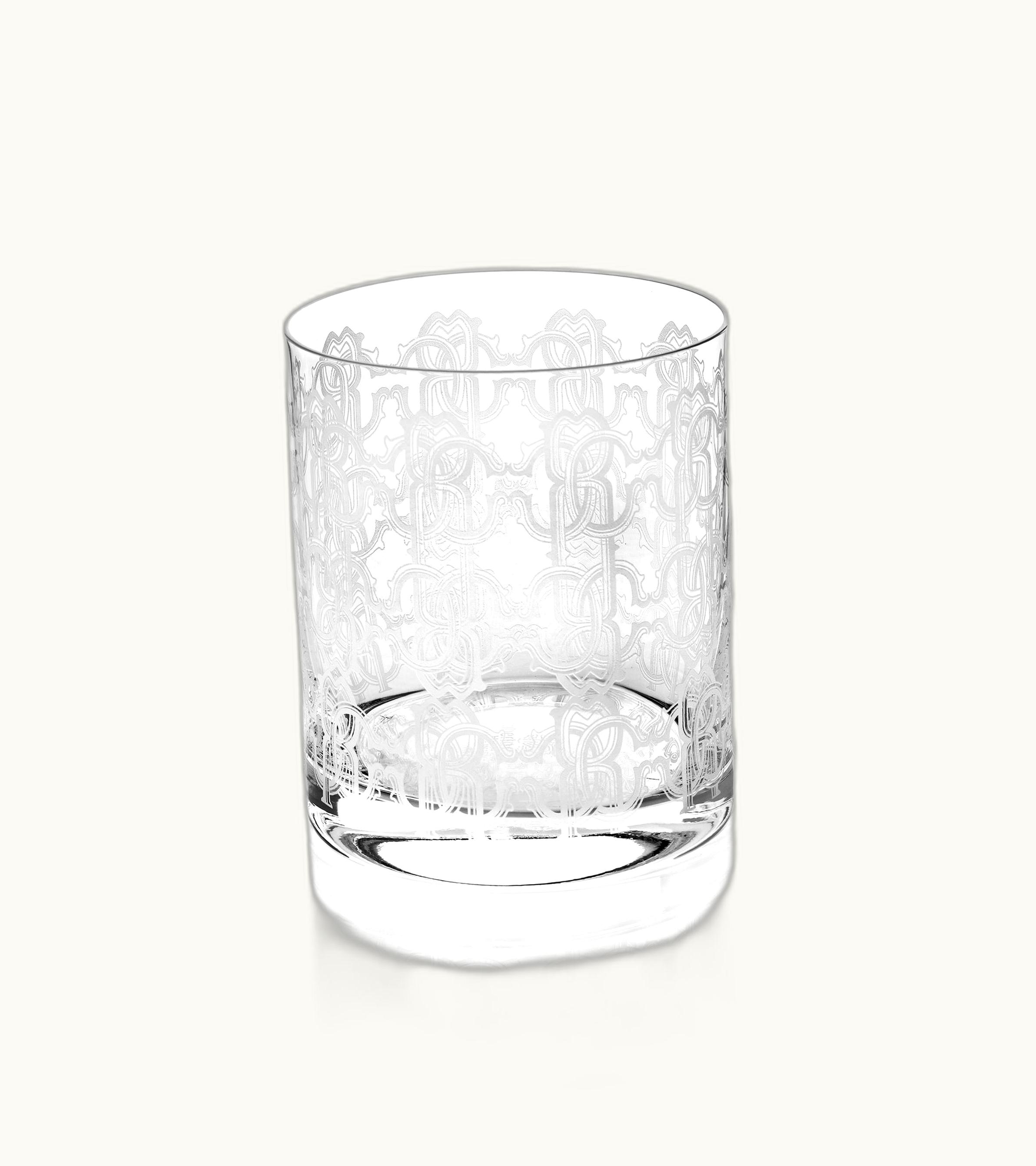 Roberto Cavalli Monogram Allover Platin - 2 Glasses Set | Home & Lifestyle