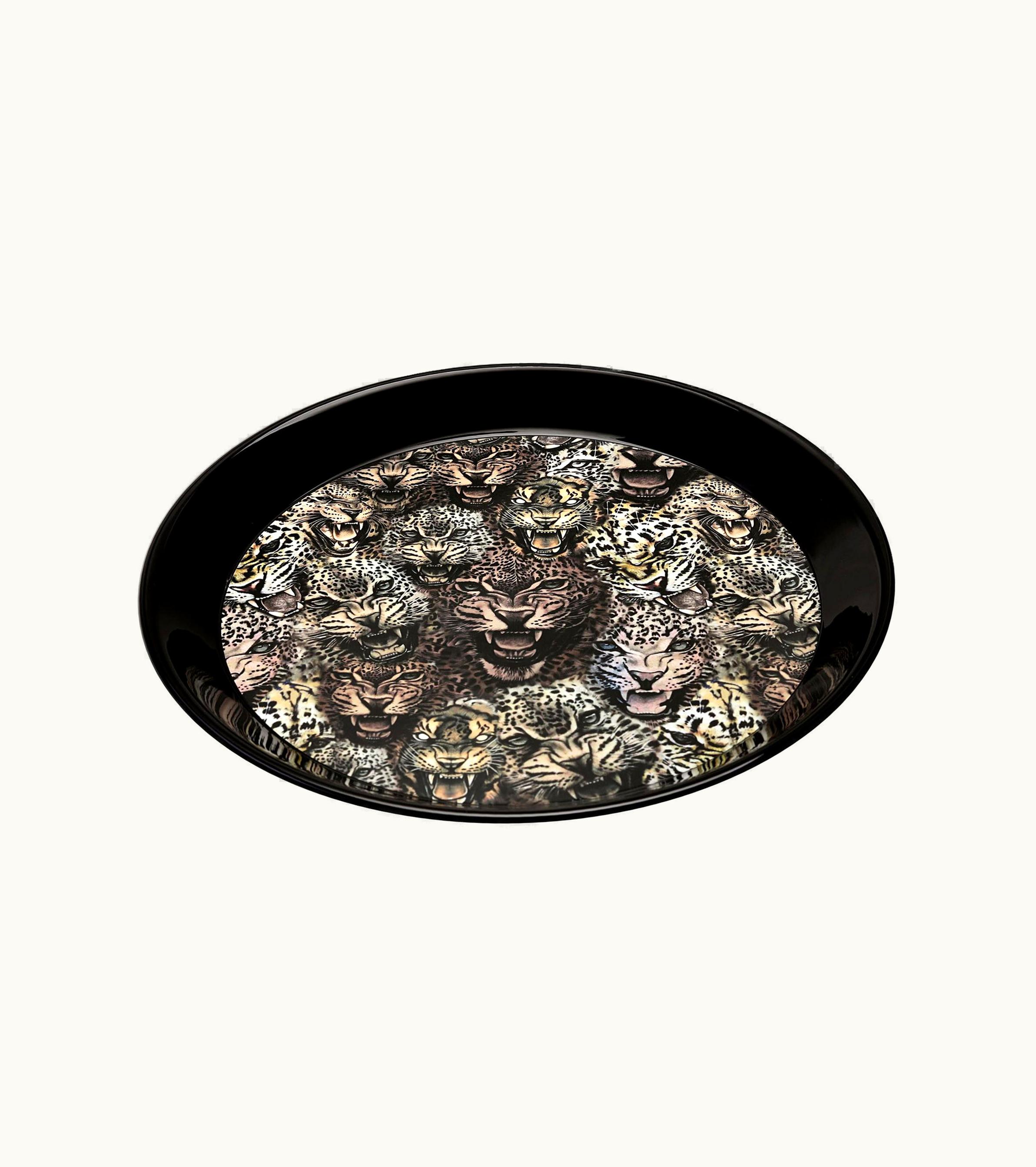 Roberto Cavalli Roberto Cavalli Queen Of Arizona-Print Round Tray Variante Unica
