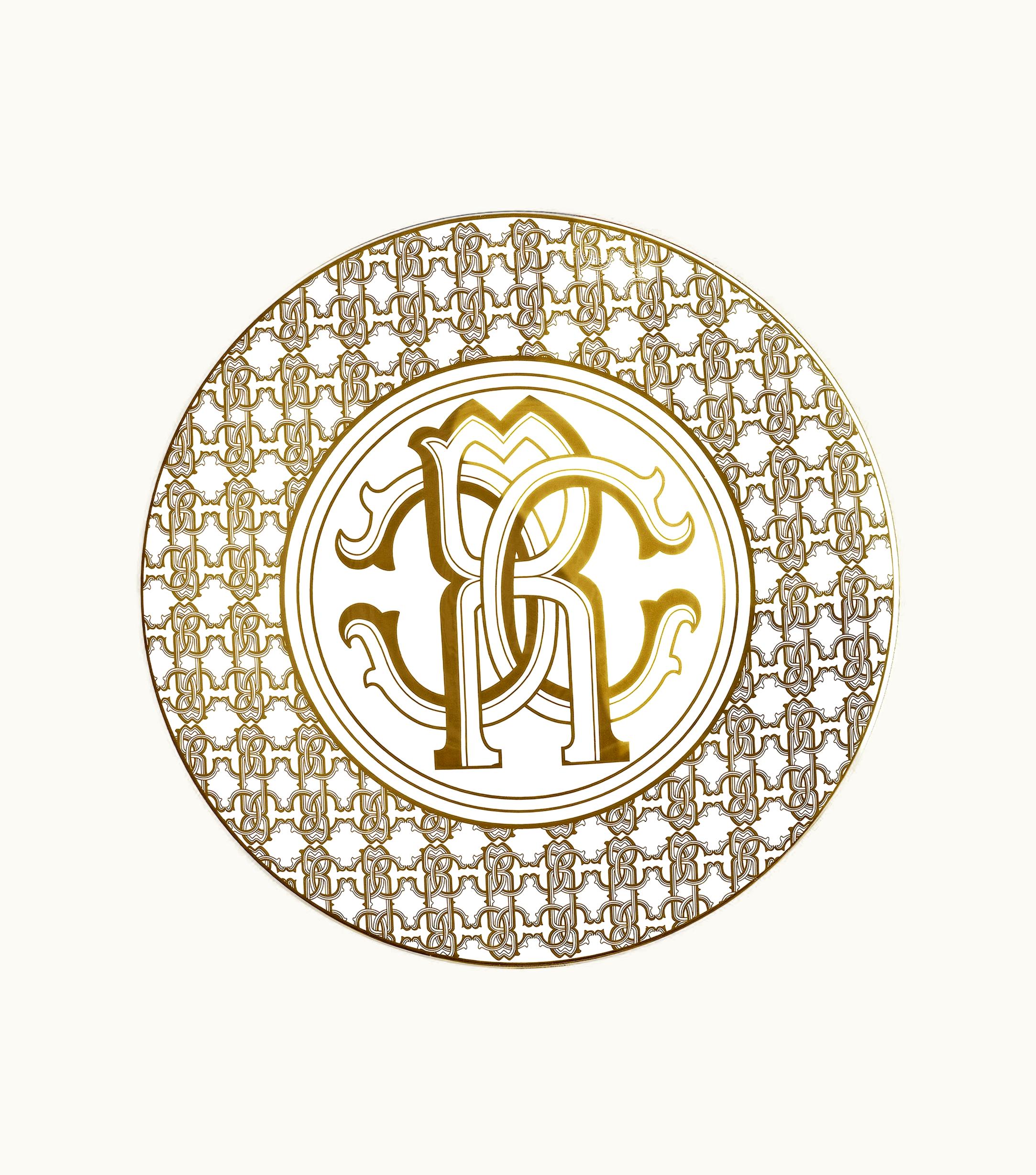 Roberto Cavalli Roberto Cavalli Monogram Gold - Charger | Home & Lifestyle