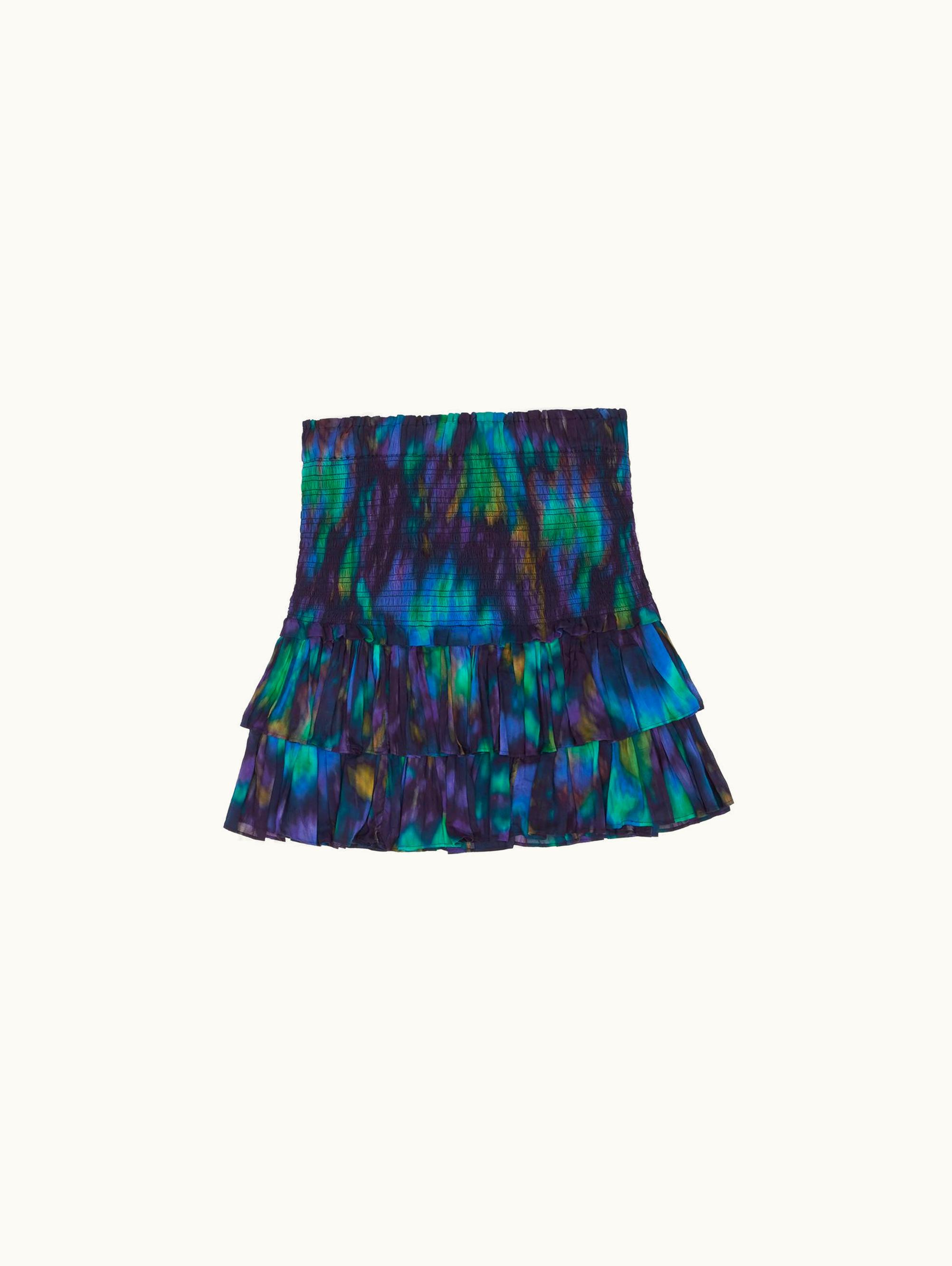 Isabel Marant Isabel Marant Naomi Skirt Blue / Green JU0022FAB1J07EBUGR