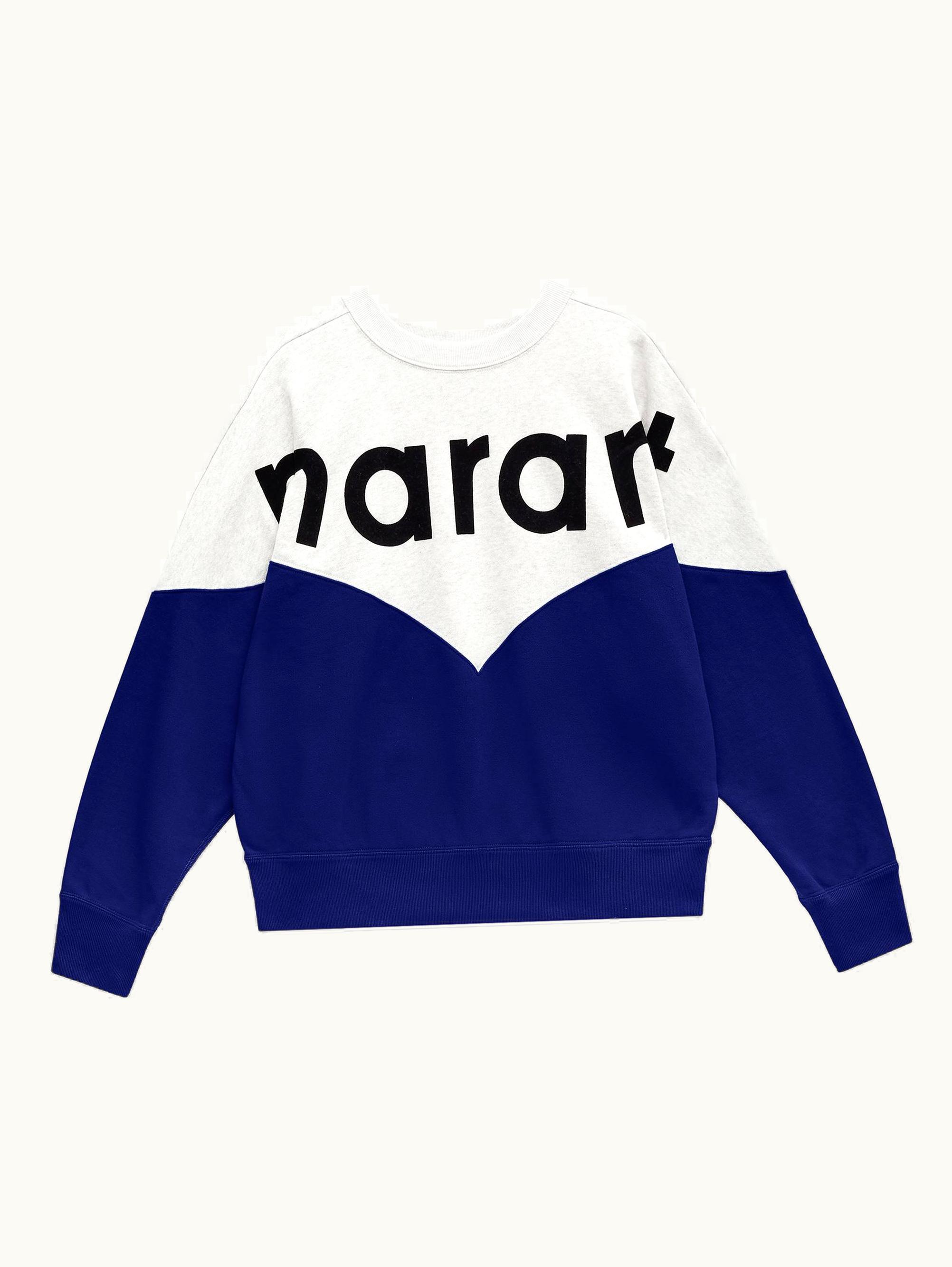 Isabel Marant Isabel Marant Houston Logo Sweatshirt Light Blue SW0006FAA1M08E30LU