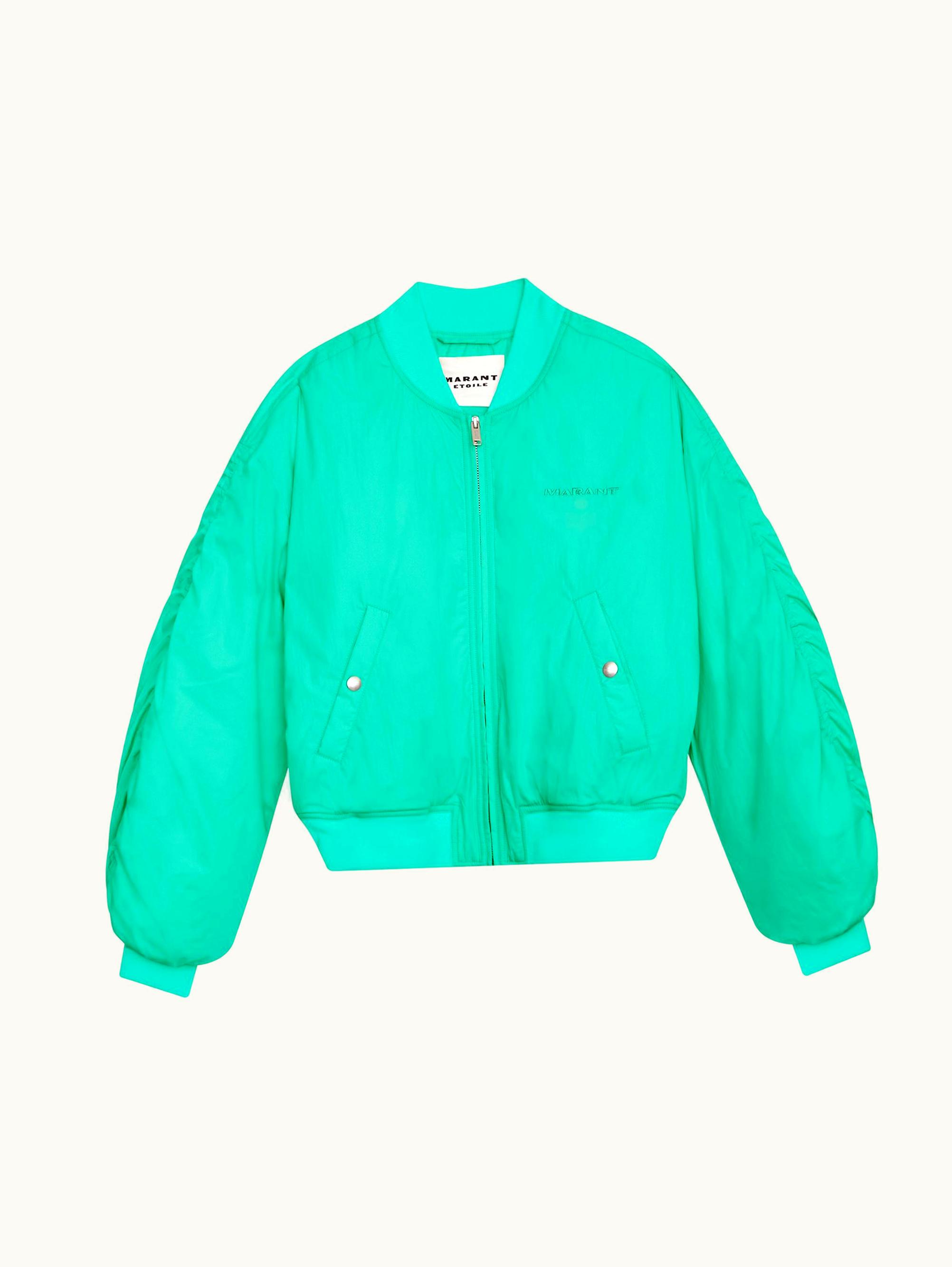 Isabel Marant Isabel Marant Bessime Cotton Blend Bomber Jacket Emerald