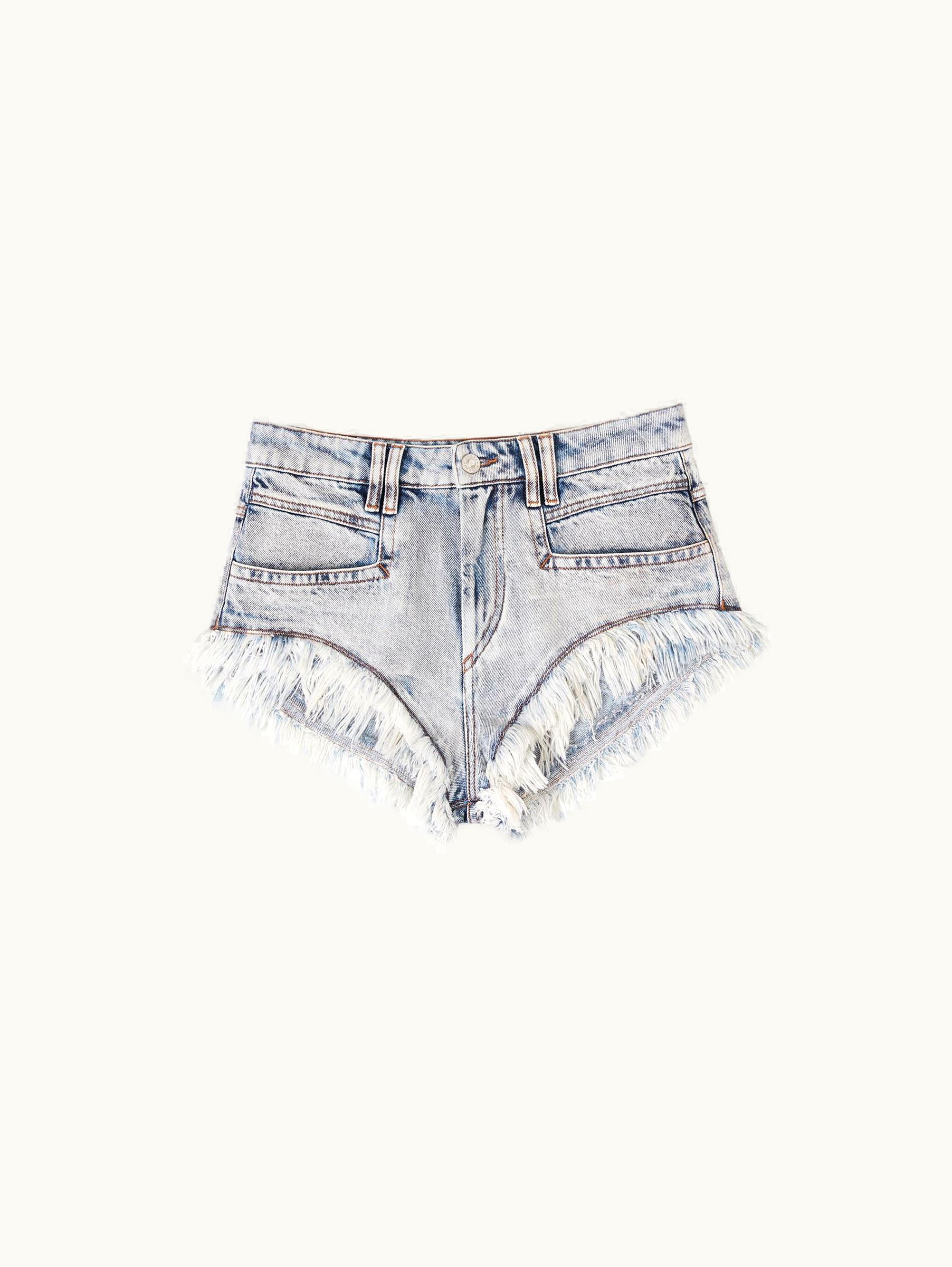 Isabel Marant Isabel Marant Eneidao Denim Shorts Light Blue