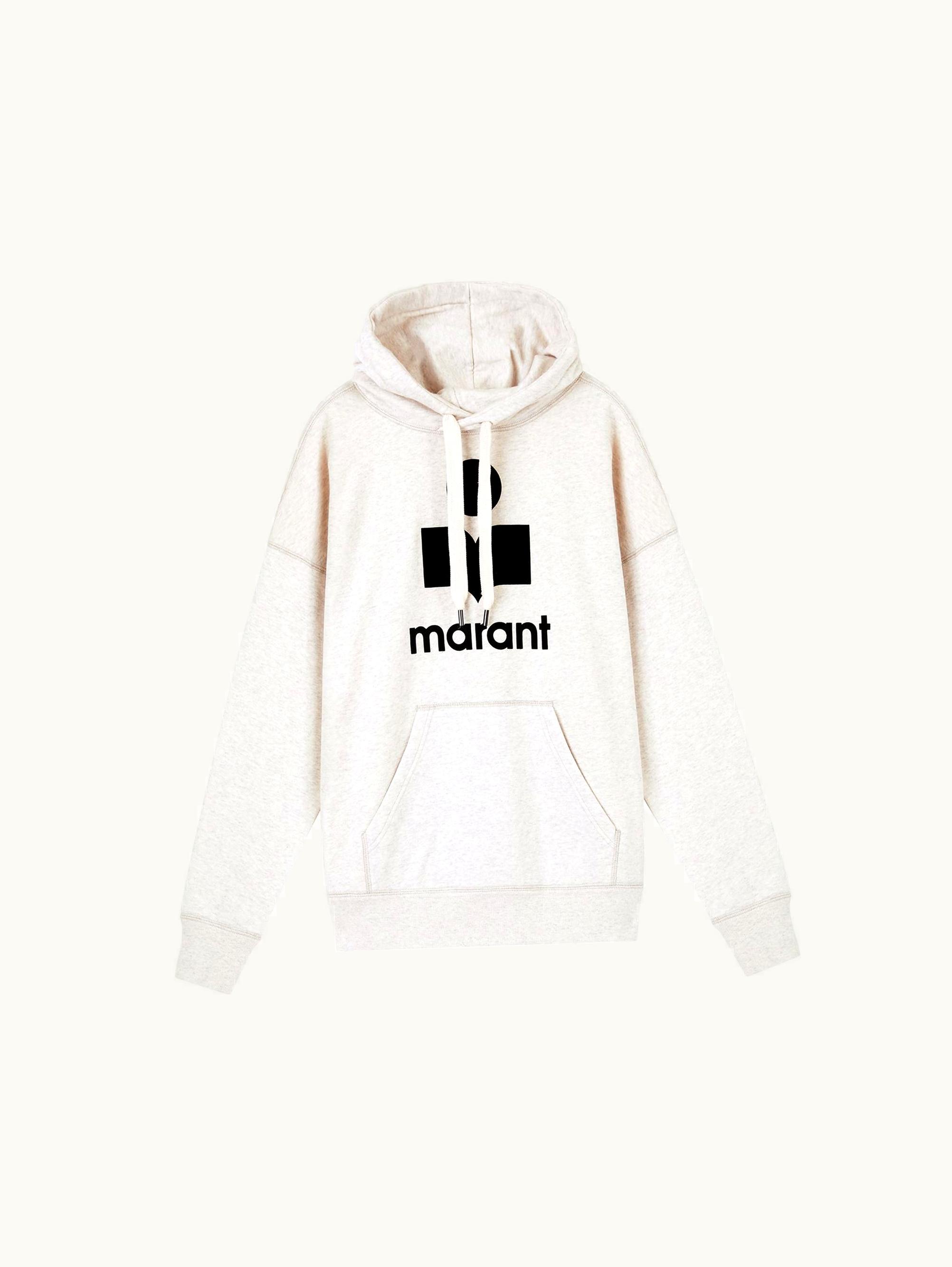 Isabel Marant Isabel Marant Mansel Hoodie Sweatshirt Ecru Cotton Blend