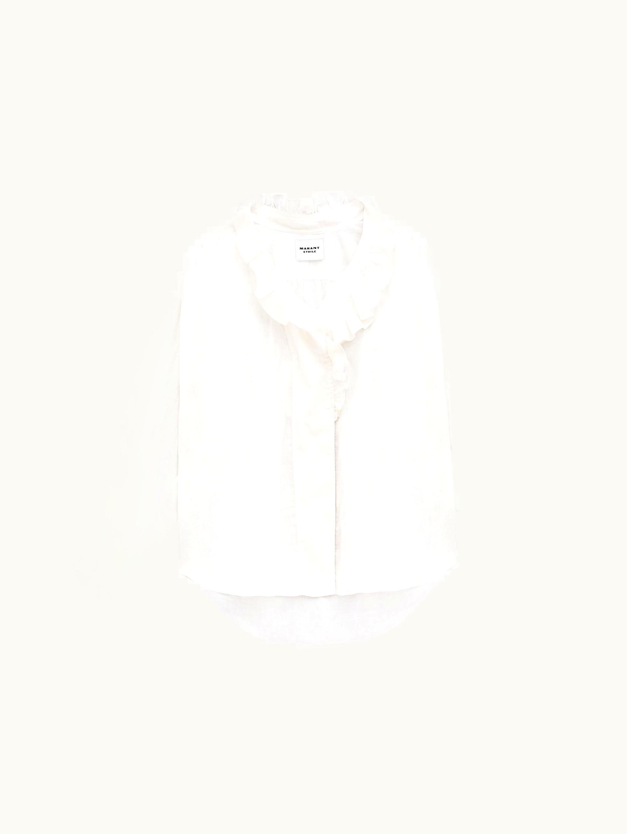 Isabel Marant Isabel Marant Pamias Cotton Voile Top White
