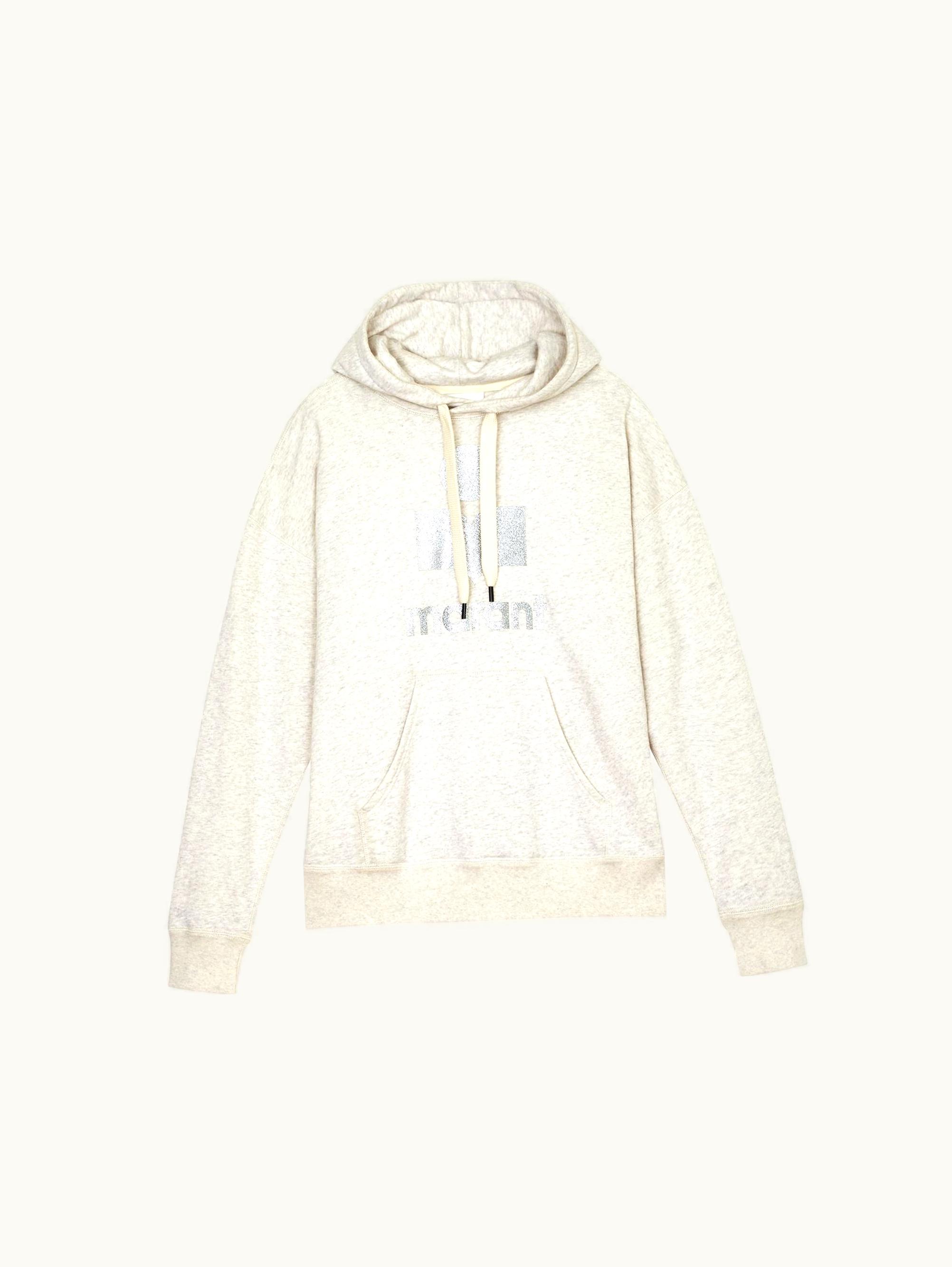 Isabel Marant Isabel Marant Mansel Oversized Hoodie Sweatshirt Ecru SW0001FAA1M77E23EC