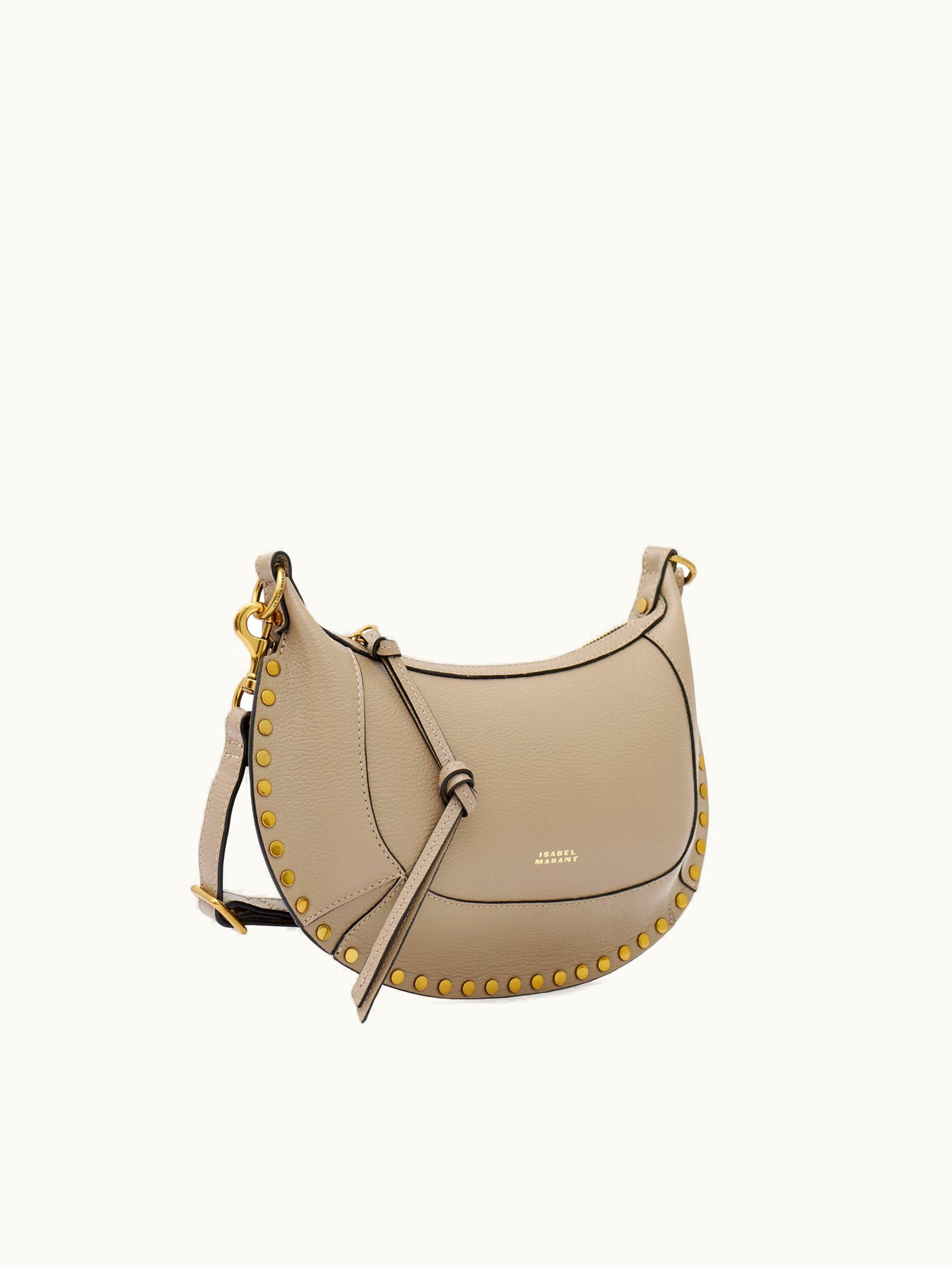 Isabel Marant Isabel Marant Oskan Moon Leather Shoulder Bag Taupe