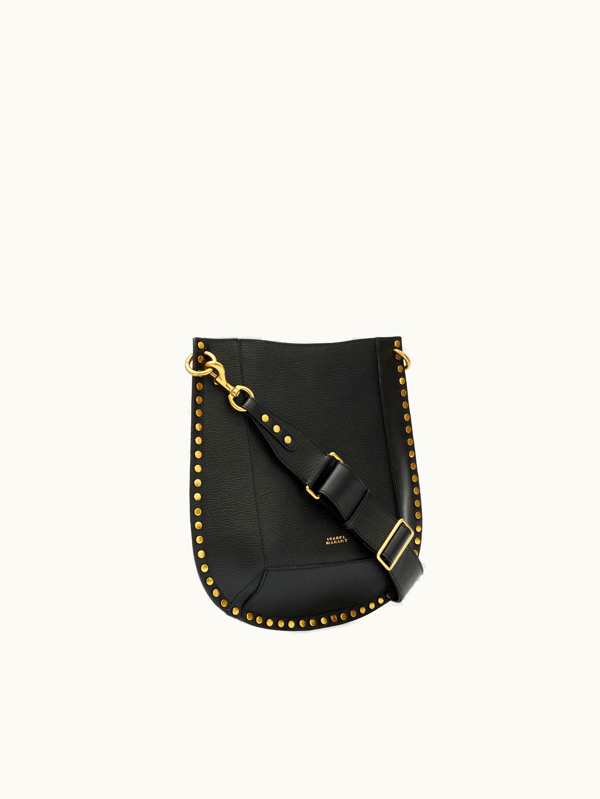 Isabel Marant Isabel Marant Oskan Grained Leather Shoulder Bag Black