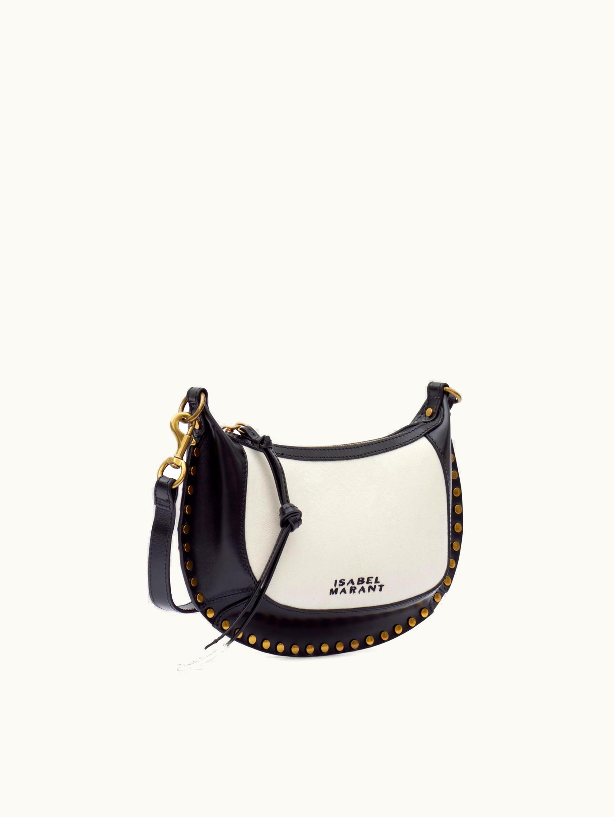Isabel Marant Isabel Marant Oskan Stud Leather Shoulder Bag Black