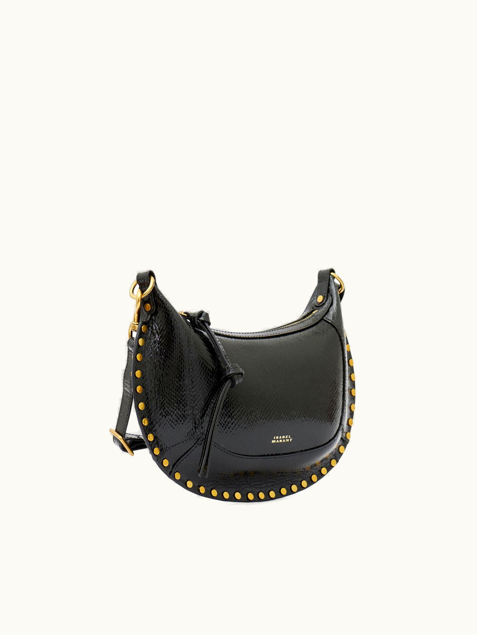 Isabel Marant Isabel Marant Oskan Moon Leather Shoulder Bag Black PP0003FAA4C03M01BK