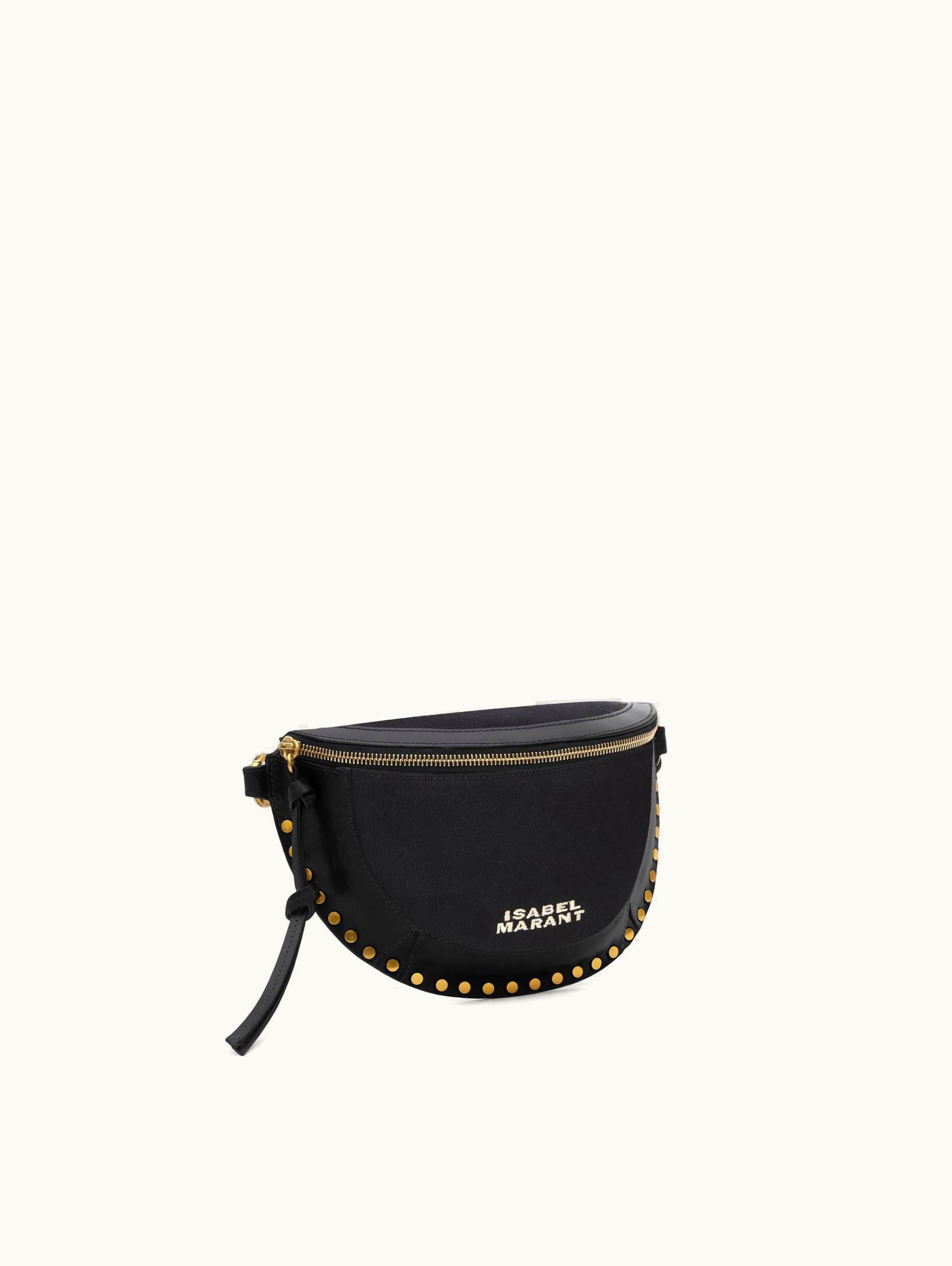 Isabel Marant Isabel Marant Skano Leather And Cotton Belt Bag Black